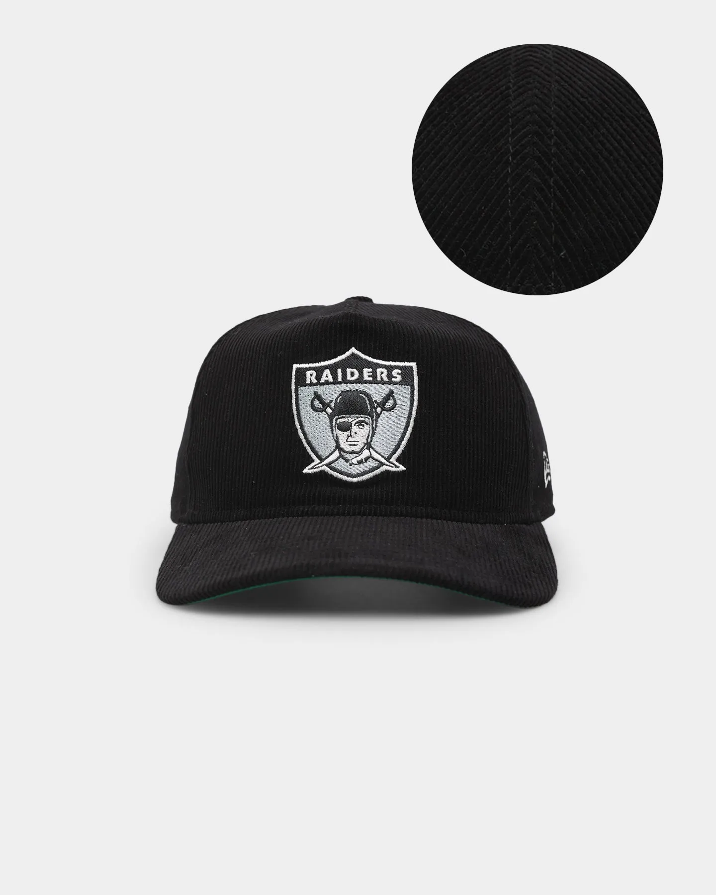 New Era Oakland Raiders 'Throwback Corduroy' Golfer Snapback Black sold by Culture Kings