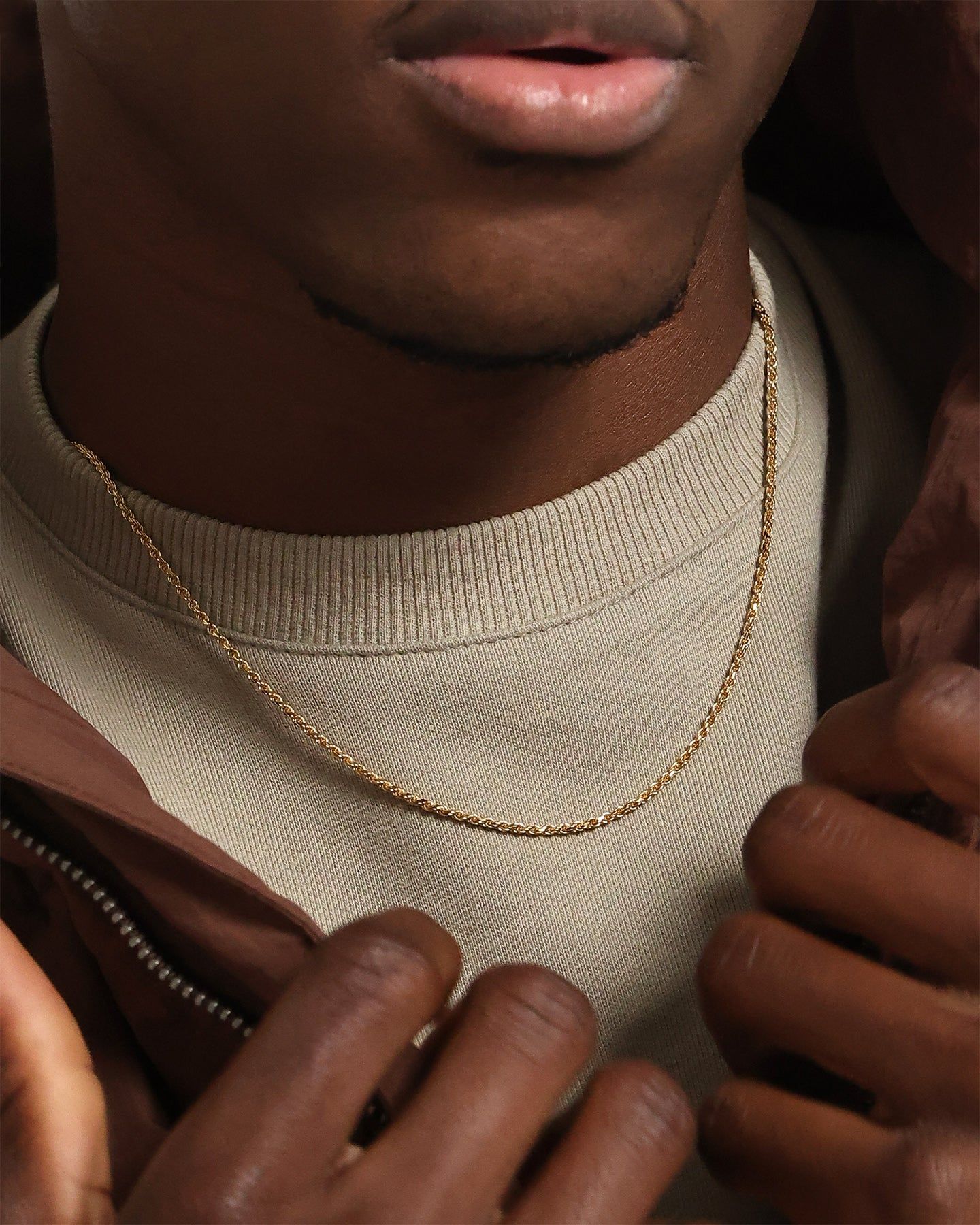 House Of Auric Rope 2mm 20" Chain 18k Gold Vermeil sold by Culture Kings