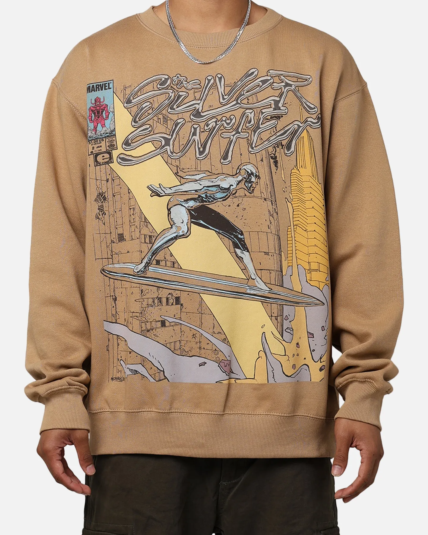 Marvel Silver Surfer Crewneck Sand sold by Culture Kings product image thumbnail 2