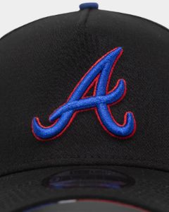 New Era Atlanta Braves 'Retro Mosaic' 9FORTY A-Frame Snapback Black sold by Culture Kings