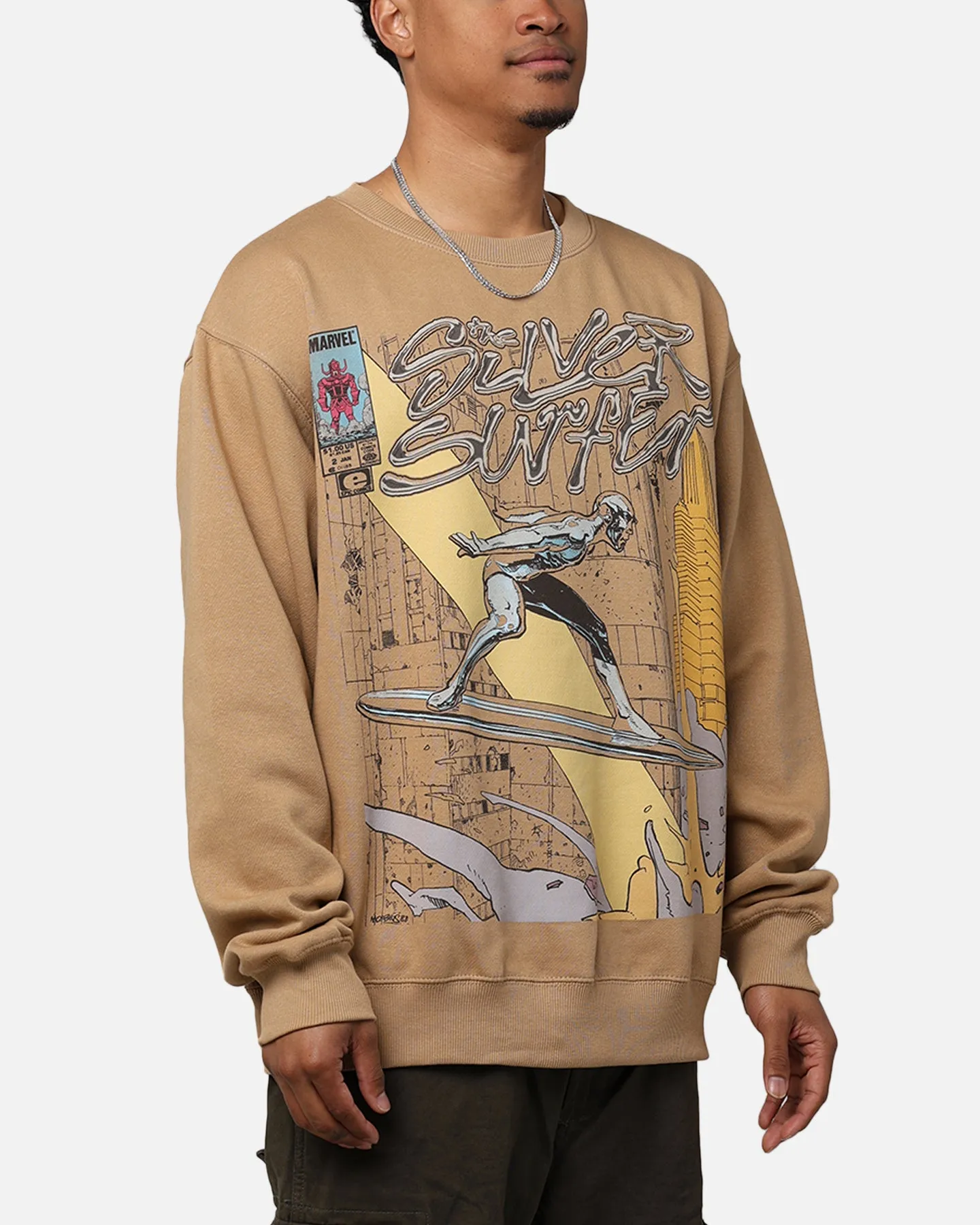 Marvel Silver Surfer Crewneck Sand sold by Culture Kings product image thumbnail 4