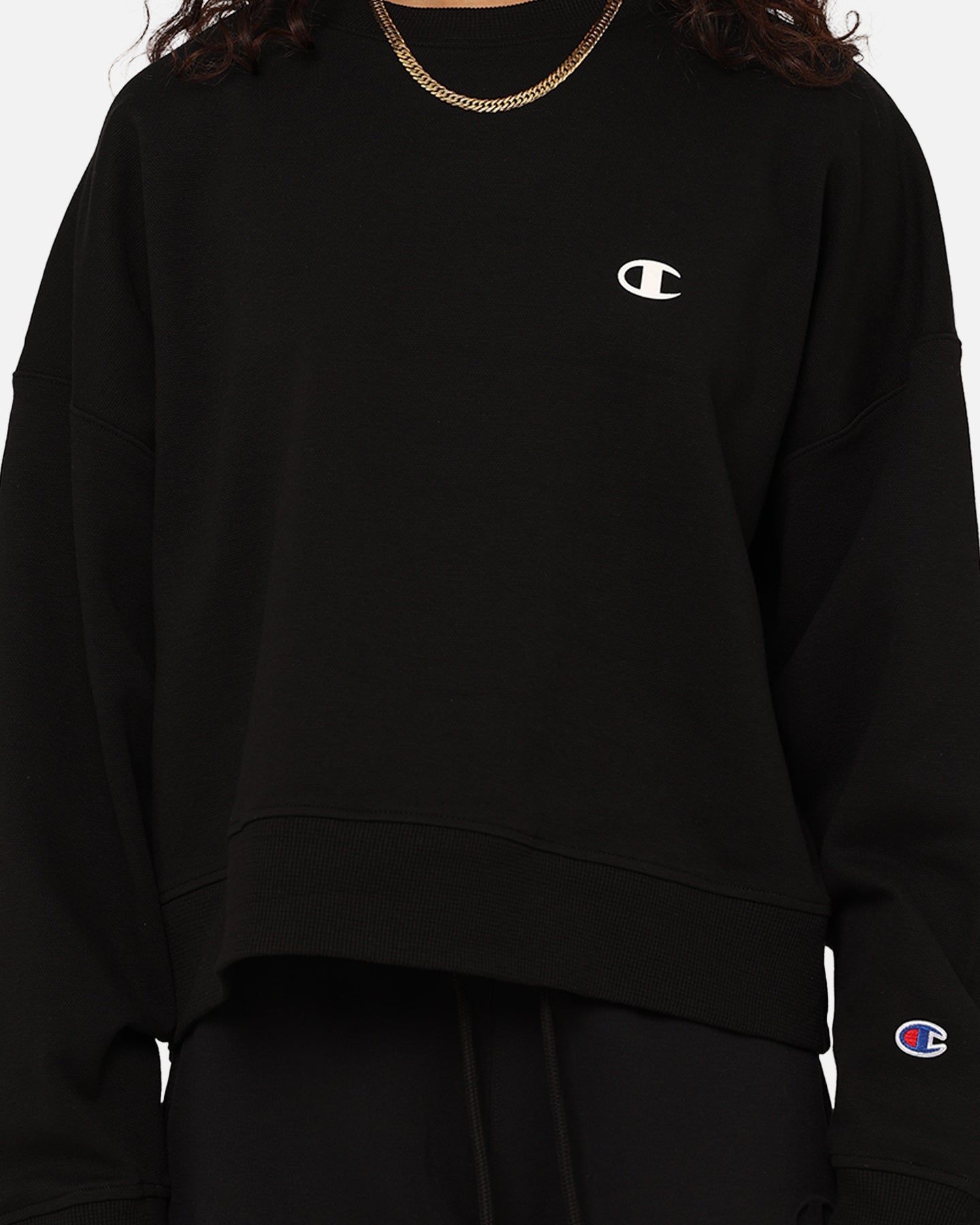 Champion Women's Rochester Base Crewneck Black sold by Culture Kings product image thumbnail 3