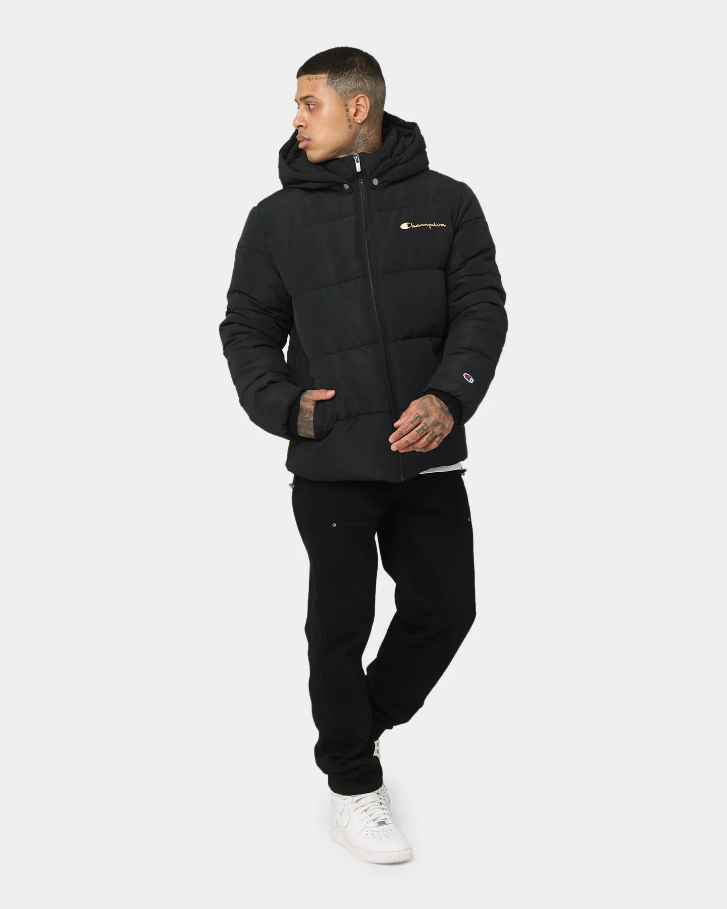 Champion Rochester Puffer Jacket Black/Gold sold by Culture Kings product image thumbnail 2