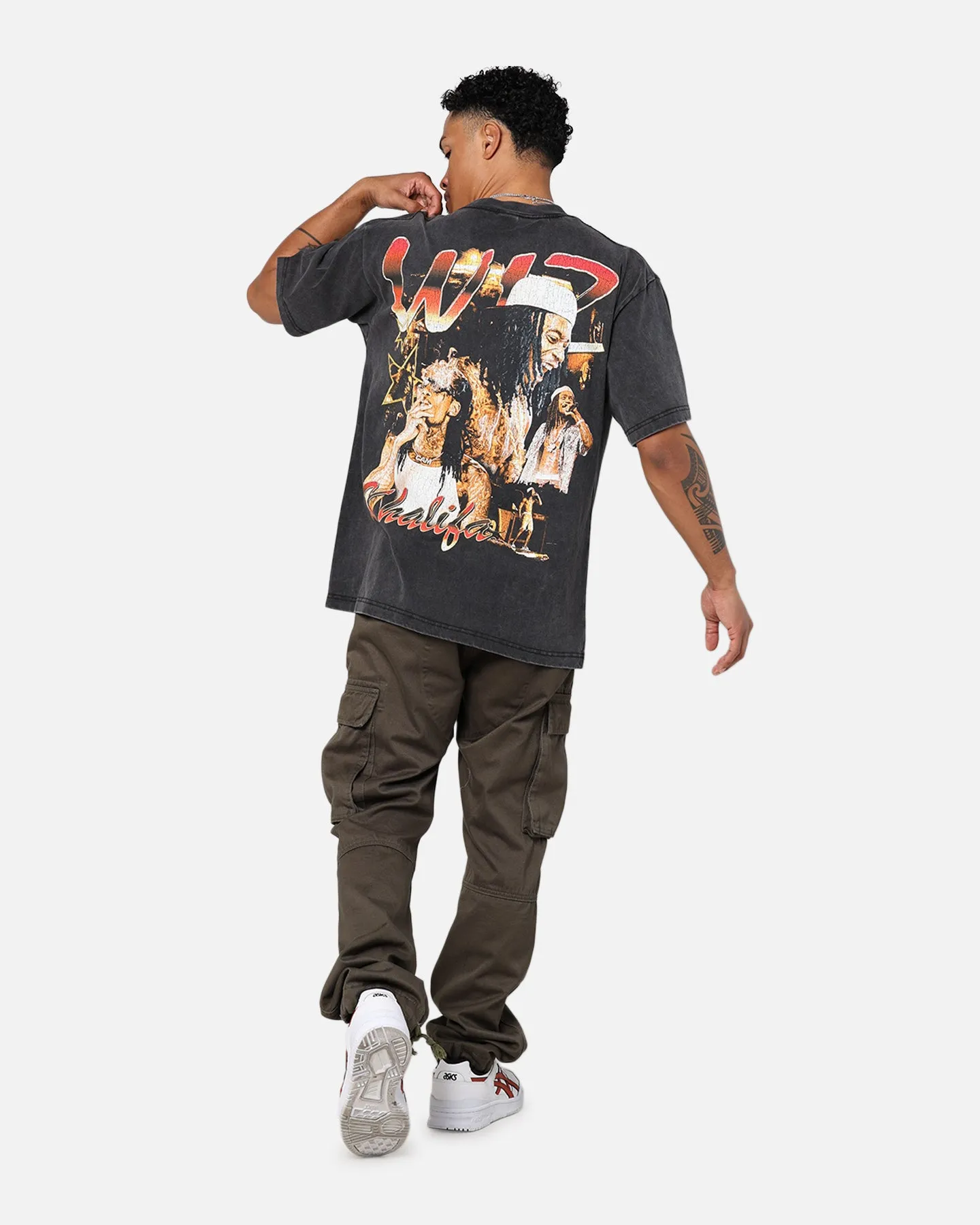 ID Supply Wiz Khalifa Smoke T-Shirt Washed Black sold by Culture Kings product image thumbnail 3