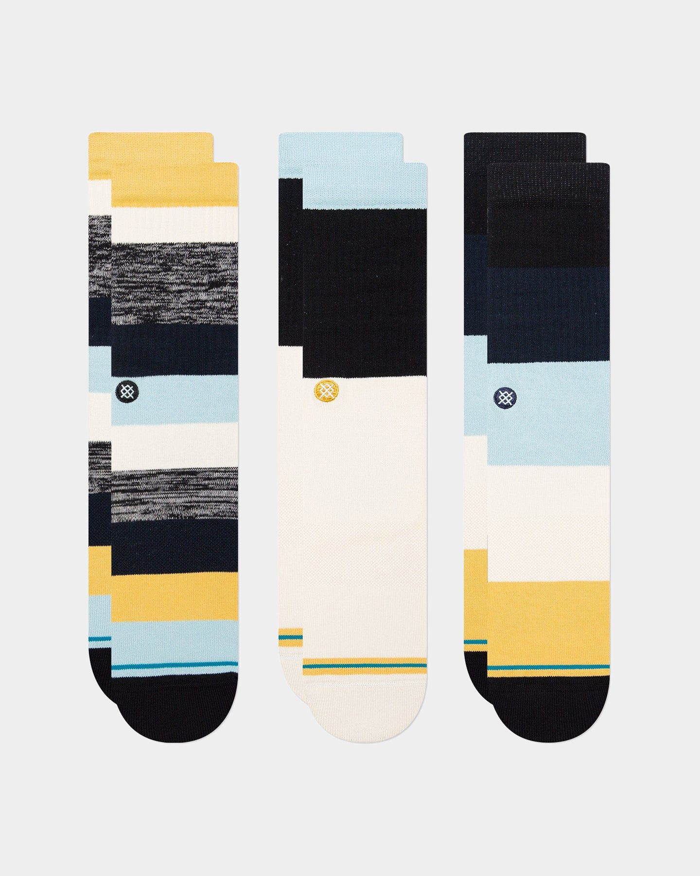 Stance Melbourne Socks 3 Pack Multi-Coloured sold by Culture Kings