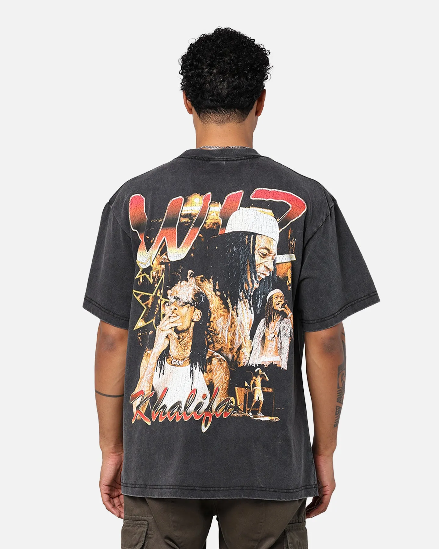 ID Supply Wiz Khalifa Smoke T-Shirt Washed Black sold by Culture Kings product image thumbnail 5