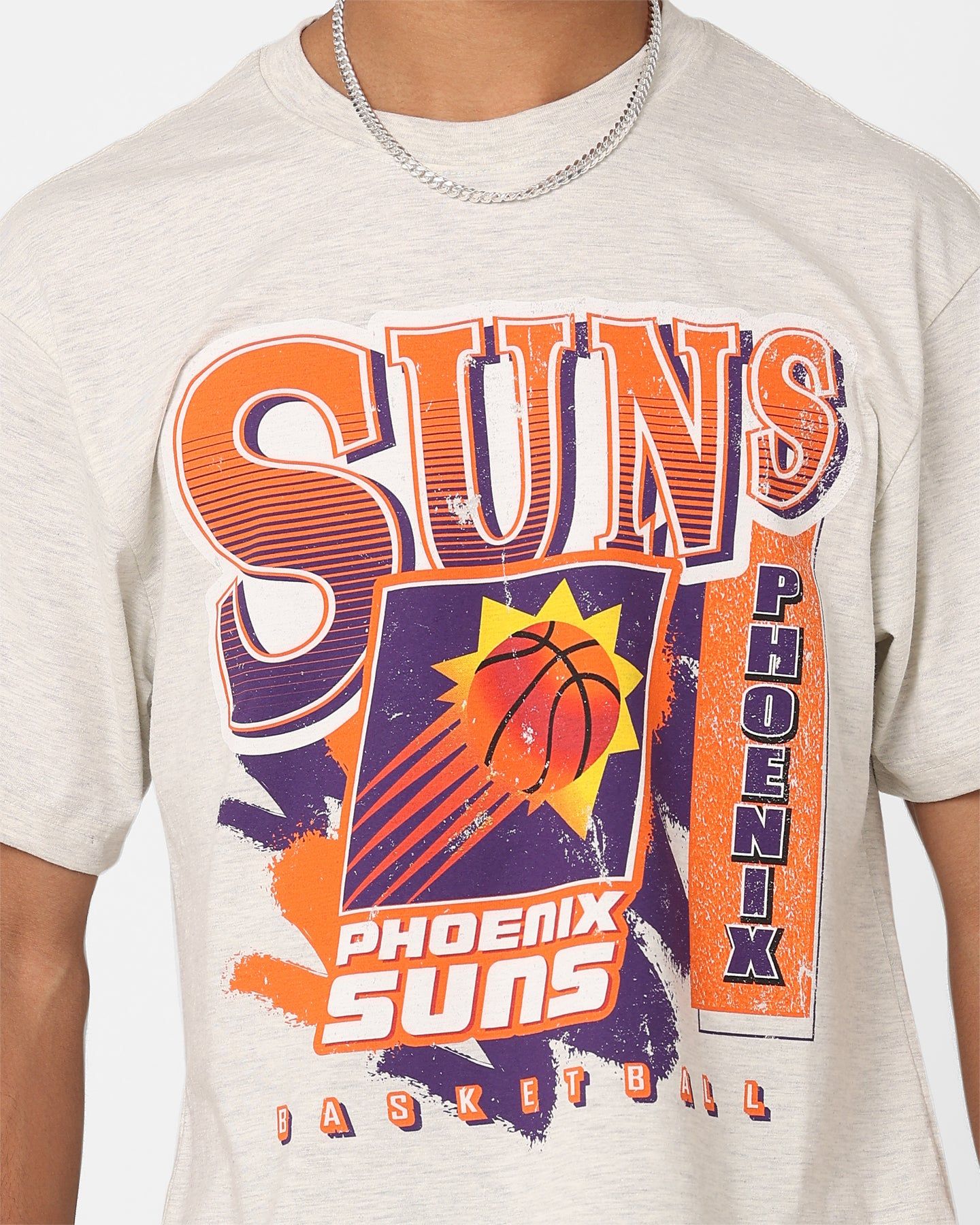 Mitchell & Ness Phoenix Suns Brush Off T-Shirt White Marle sold by Culture Kings product image thumbnail 3