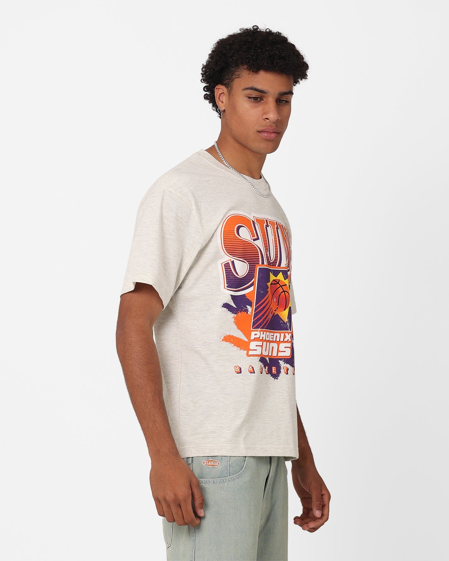 Mitchell & Ness Phoenix Suns Brush Off T-Shirt White Marle sold by Culture Kings product image thumbnail 5