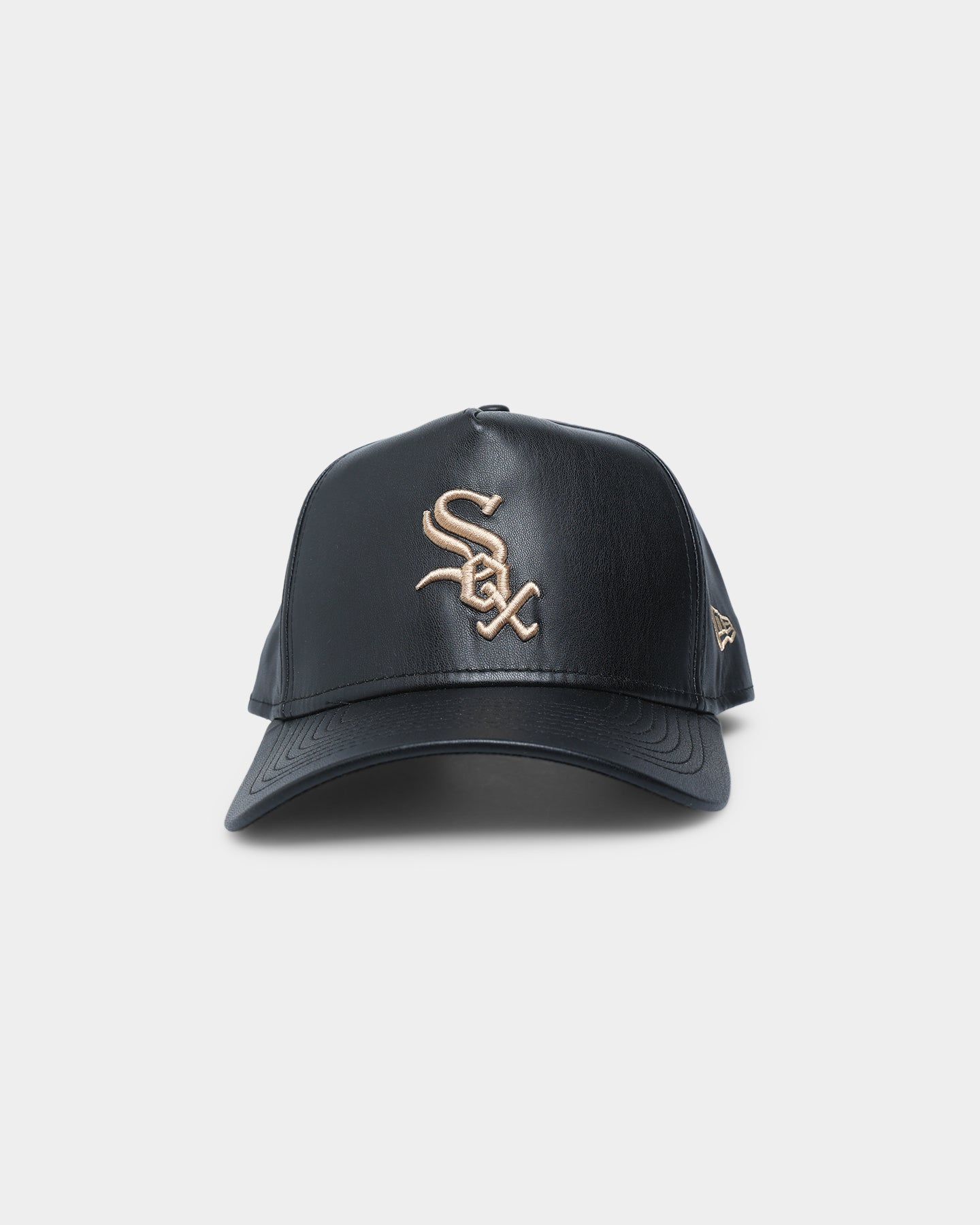 New Era Chicago White Sox "Black Tan PU Leather" 9FORTY K-Frame Snapback Black/Tan sold by Culture Kings
