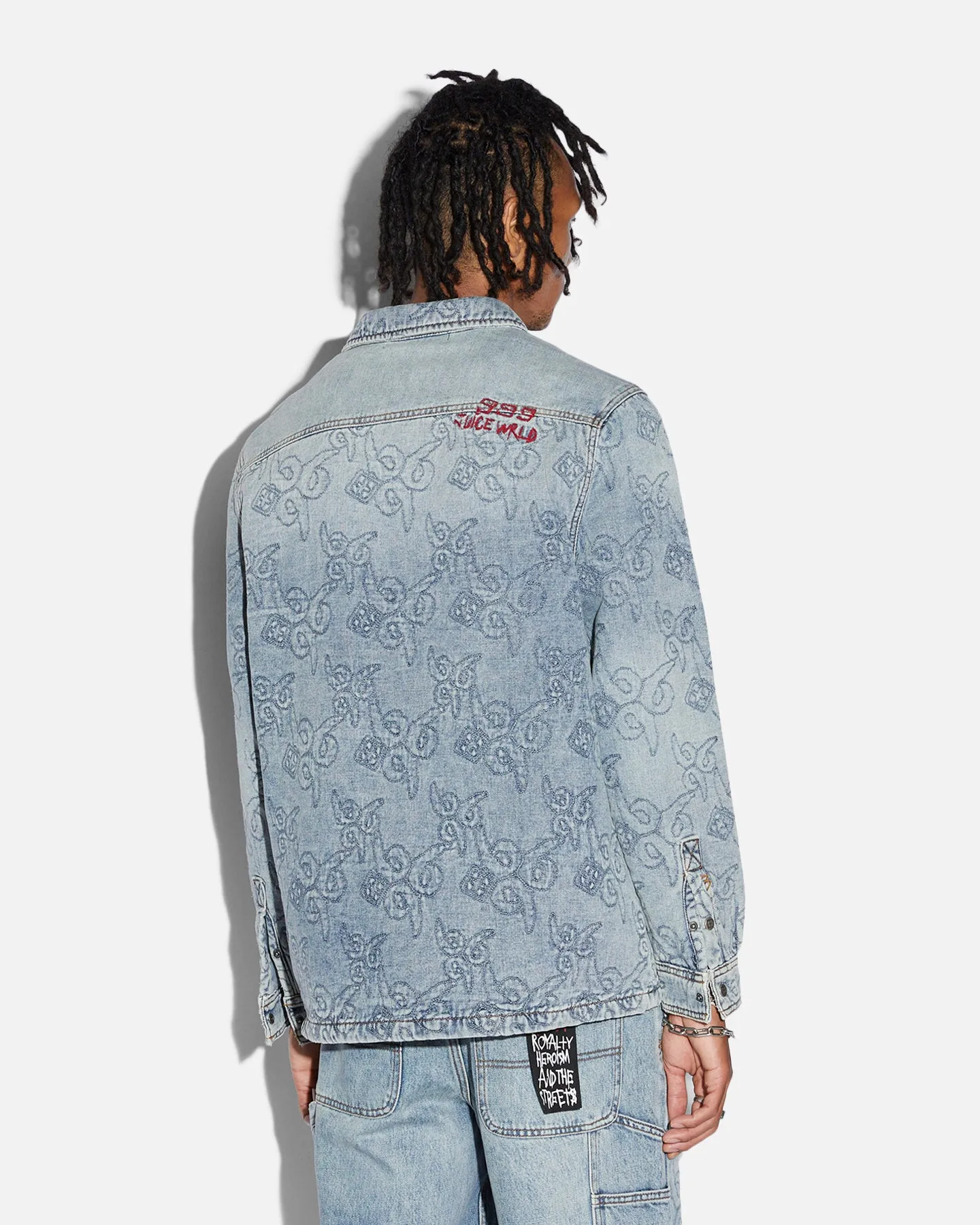 Ksubi X Juice Wrld K9 Stone Quilted Long Sleeve Shirt Denim sold by Culture Kings product image thumbnail 2