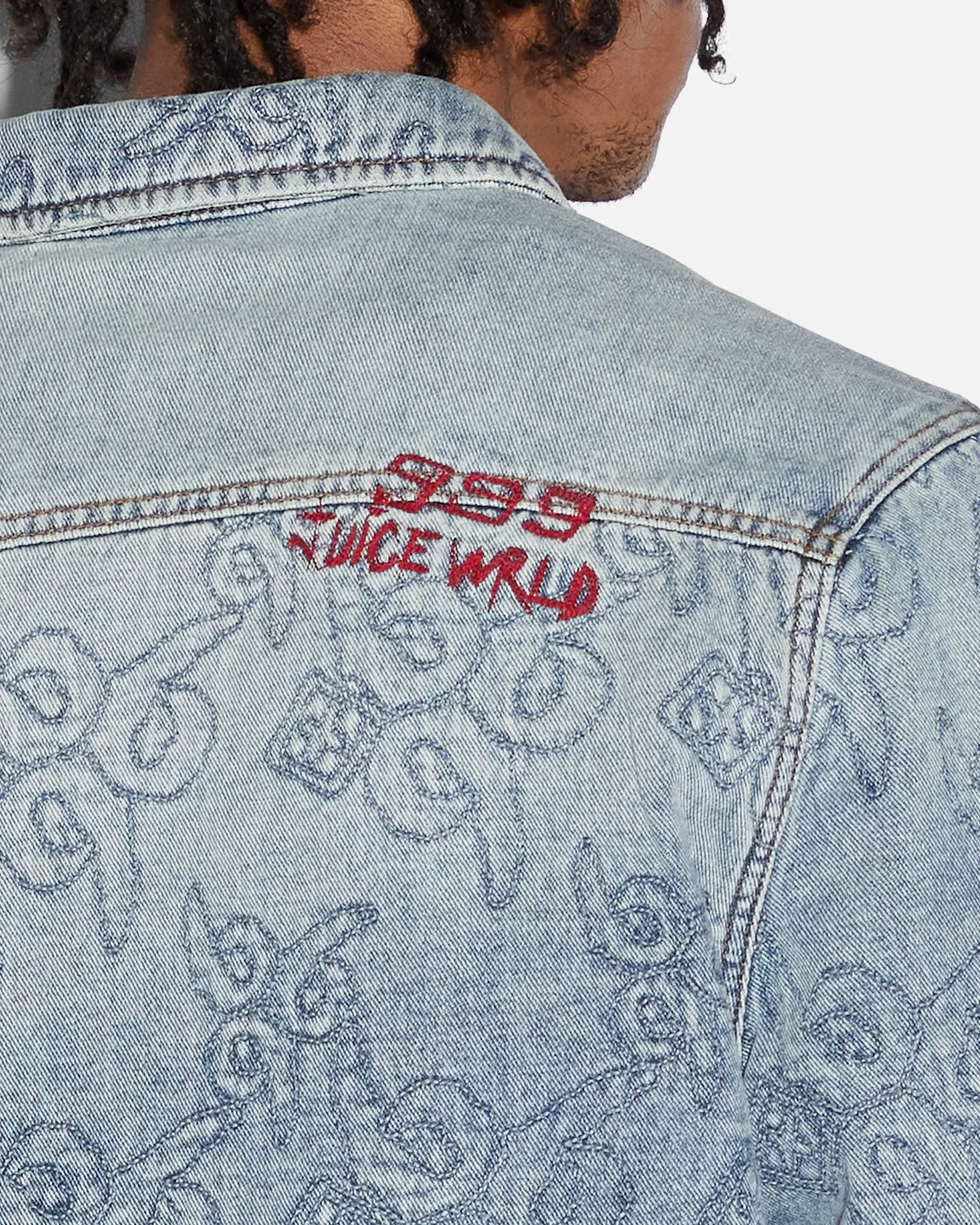 Ksubi X Juice Wrld K9 Stone Quilted Long Sleeve Shirt Denim sold by Culture Kings product image thumbnail 4