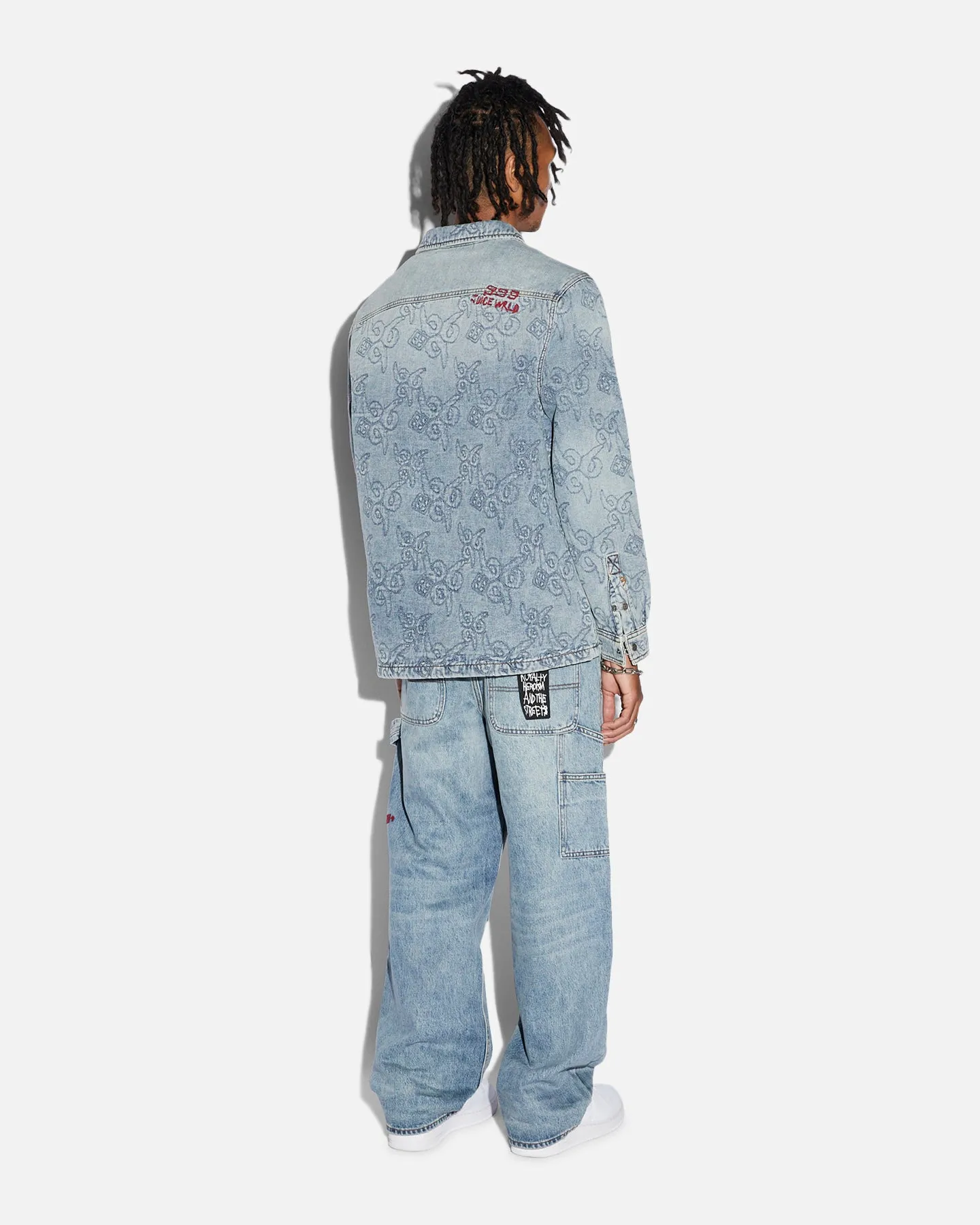 Ksubi X Juice Wrld K9 Stone Quilted Long Sleeve Shirt Denim sold by Culture Kings product image thumbnail 5