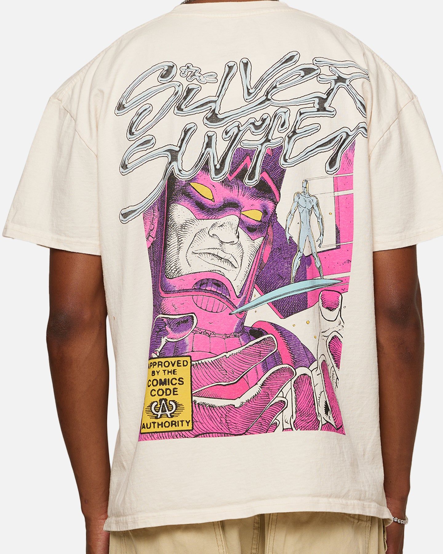 Marvel Silver Surfer Heavyweight T-Shirt Off White sold by Culture Kings product image thumbnail 5