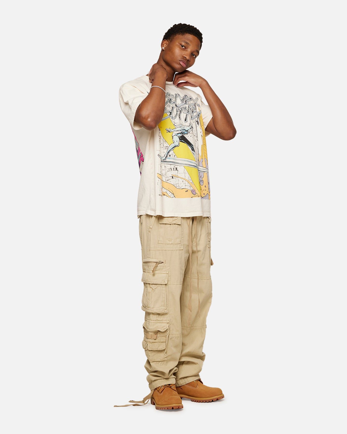 Marvel Silver Surfer Heavyweight T-Shirt Off White sold by Culture Kings product image thumbnail 3