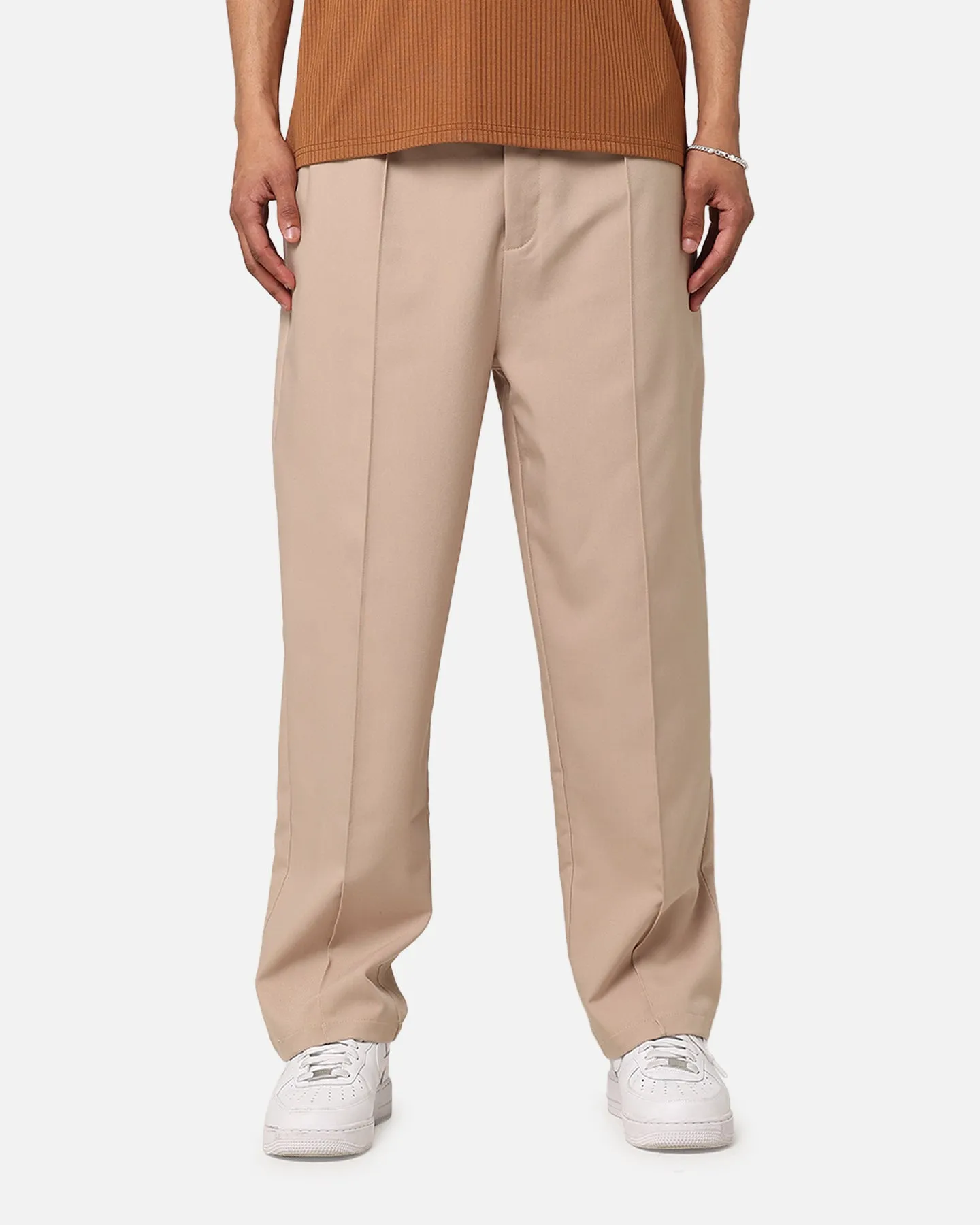 XXIII Creased Tailored Pants Tan sold by Culture Kings