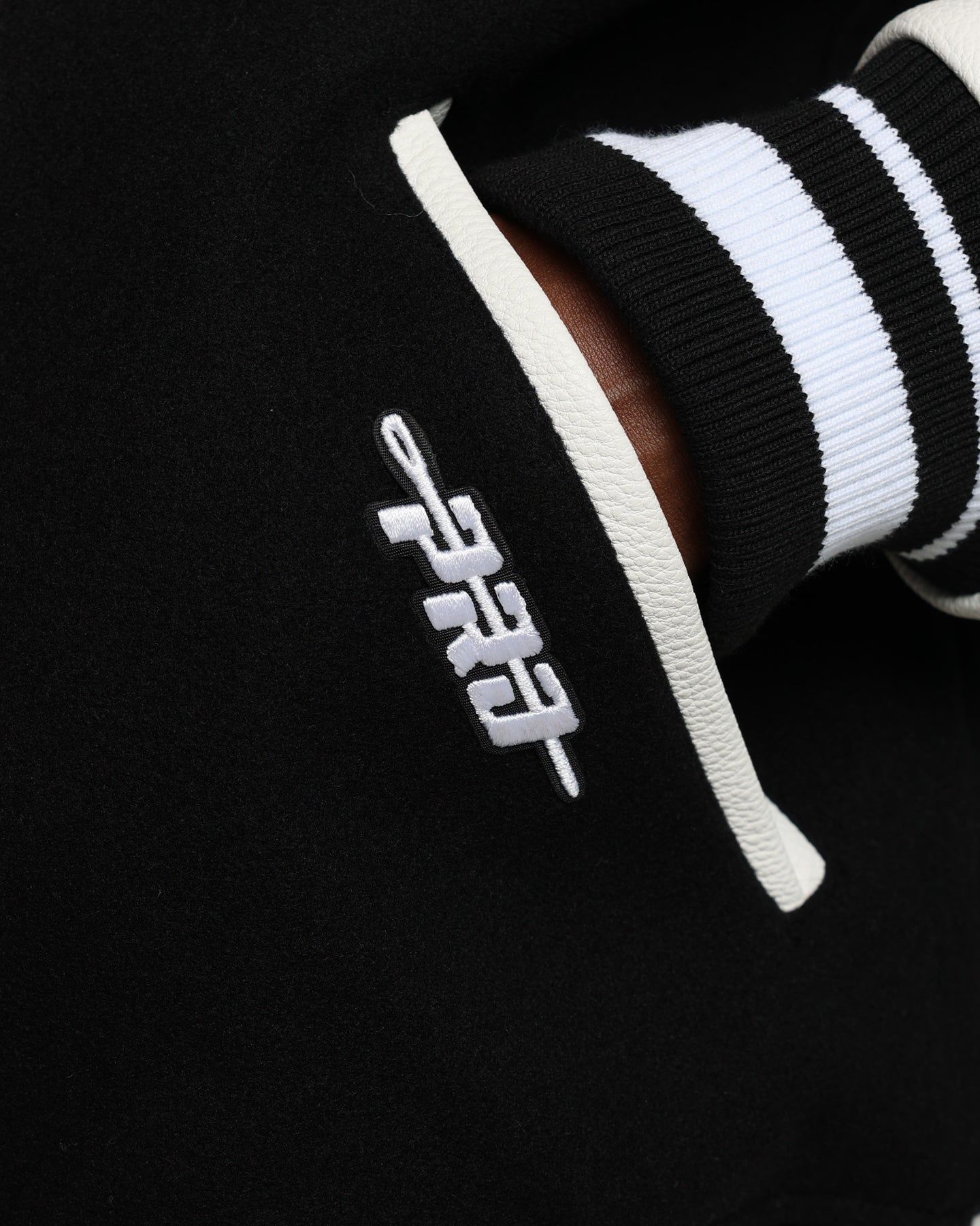 Pro Standard Oakland Raiders Wool Varsity Jacket Black/White sold by Culture Kings product image thumbnail 14