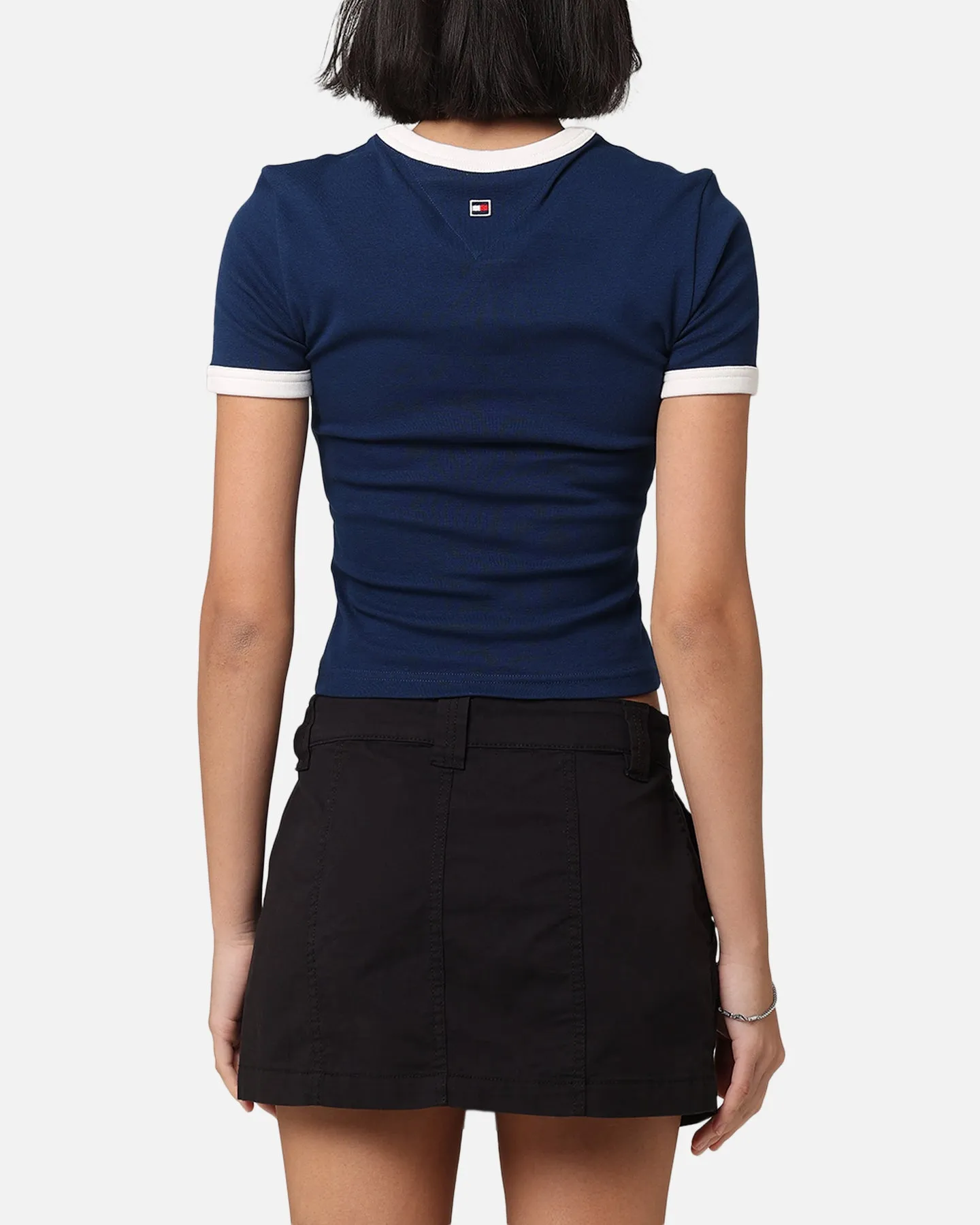 Tommy Jeans Women's TJW Archive Games Ringer T-Shirt Twilight Indigo sold by Culture Kings product image thumbnail 3