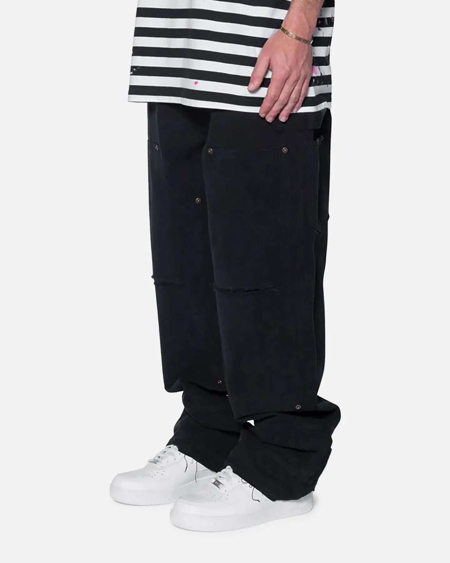 MNML Ultra Baggy Workwear Denim Pants Washed Black sold by Culture Kings product image thumbnail 2