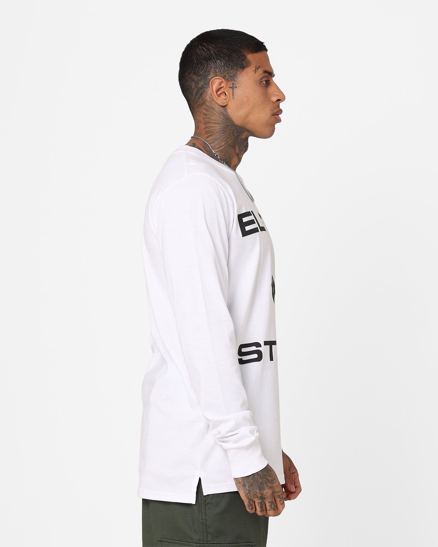 Elevn Clothing Co Studio Long Sleeve T-Shirt White sold by Culture Kings product image thumbnail 5