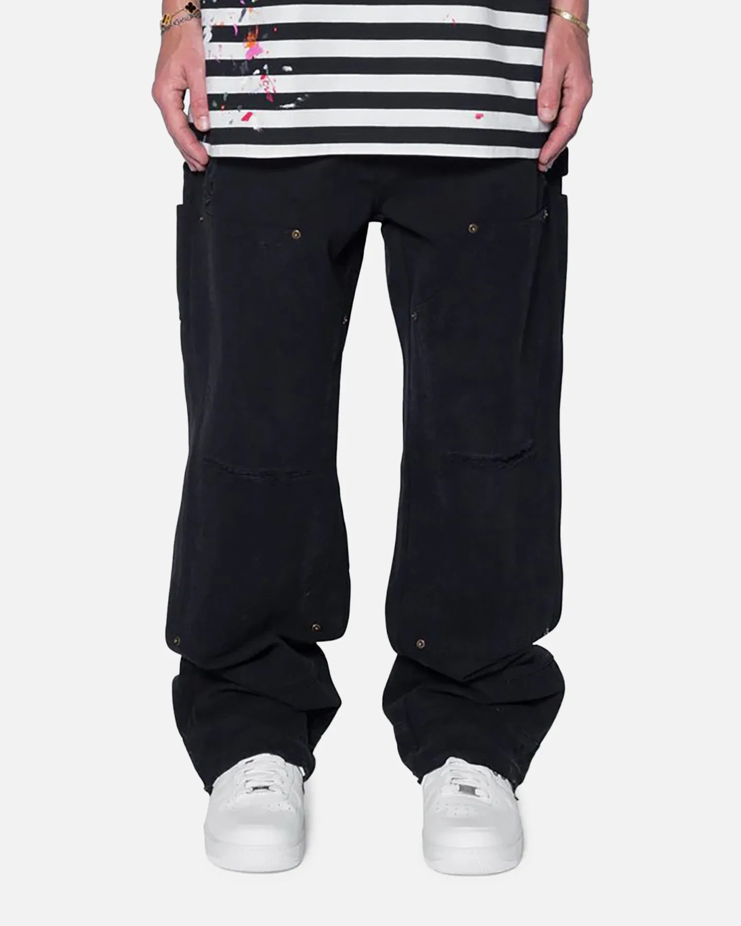 MNML Ultra Baggy Workwear Denim Pants Washed Black sold by Culture Kings