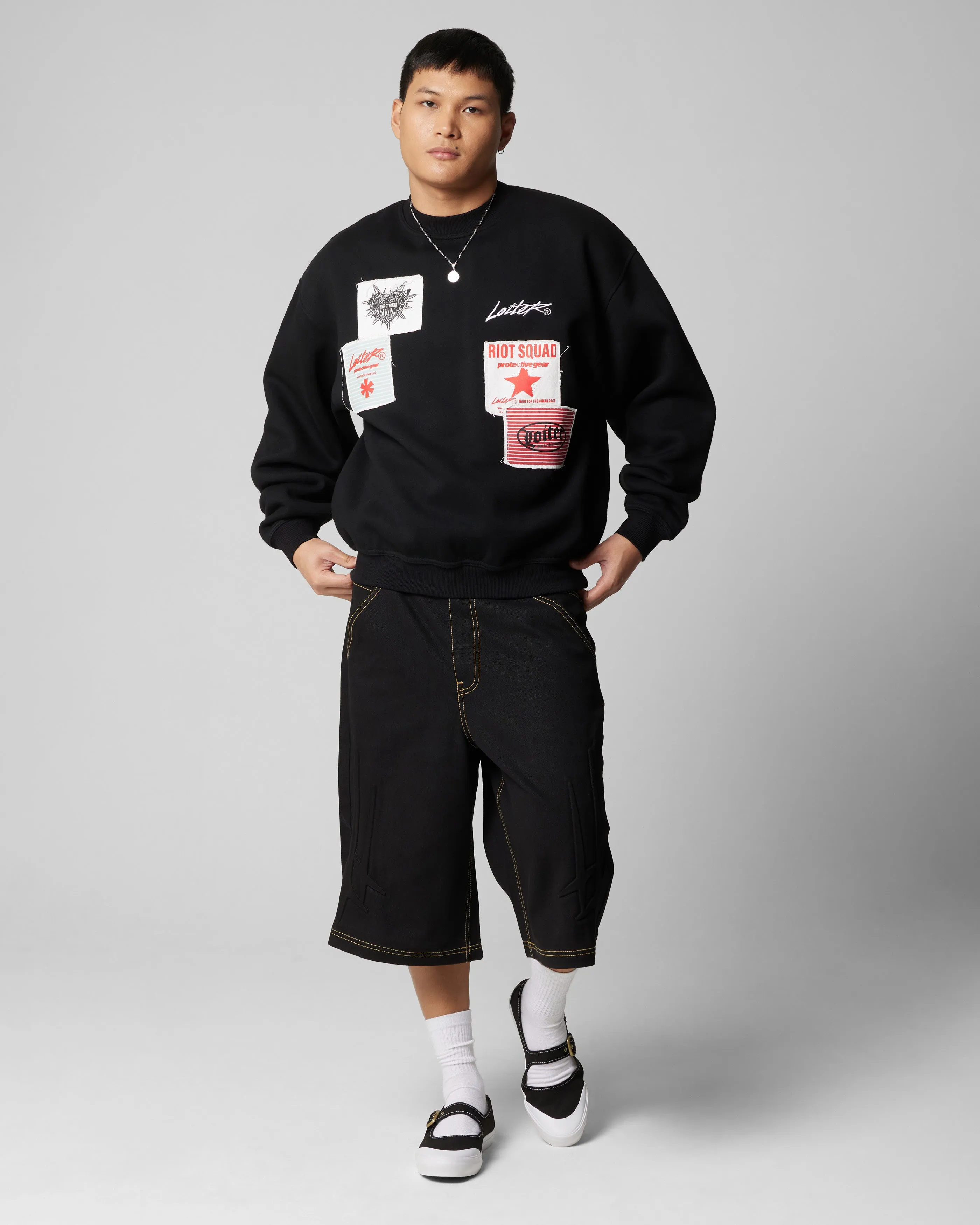 Loiter Riot Crewneck Black sold by Culture Kings product image thumbnail 3