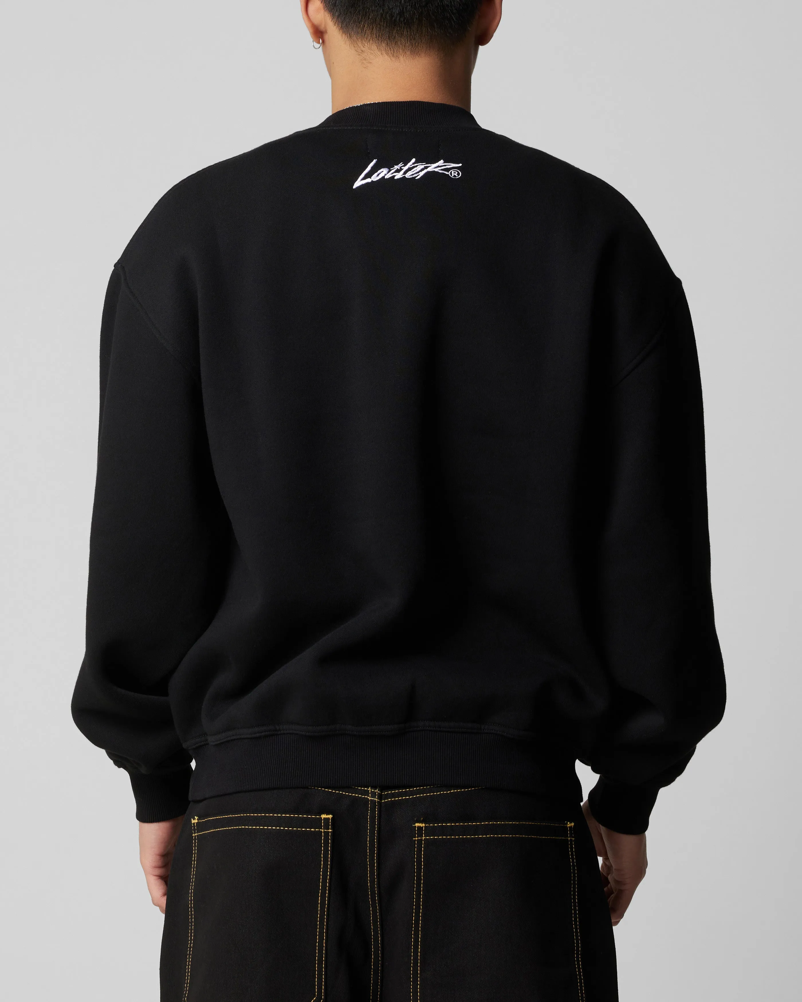Loiter Riot Crewneck Black sold by Culture Kings product image thumbnail 2