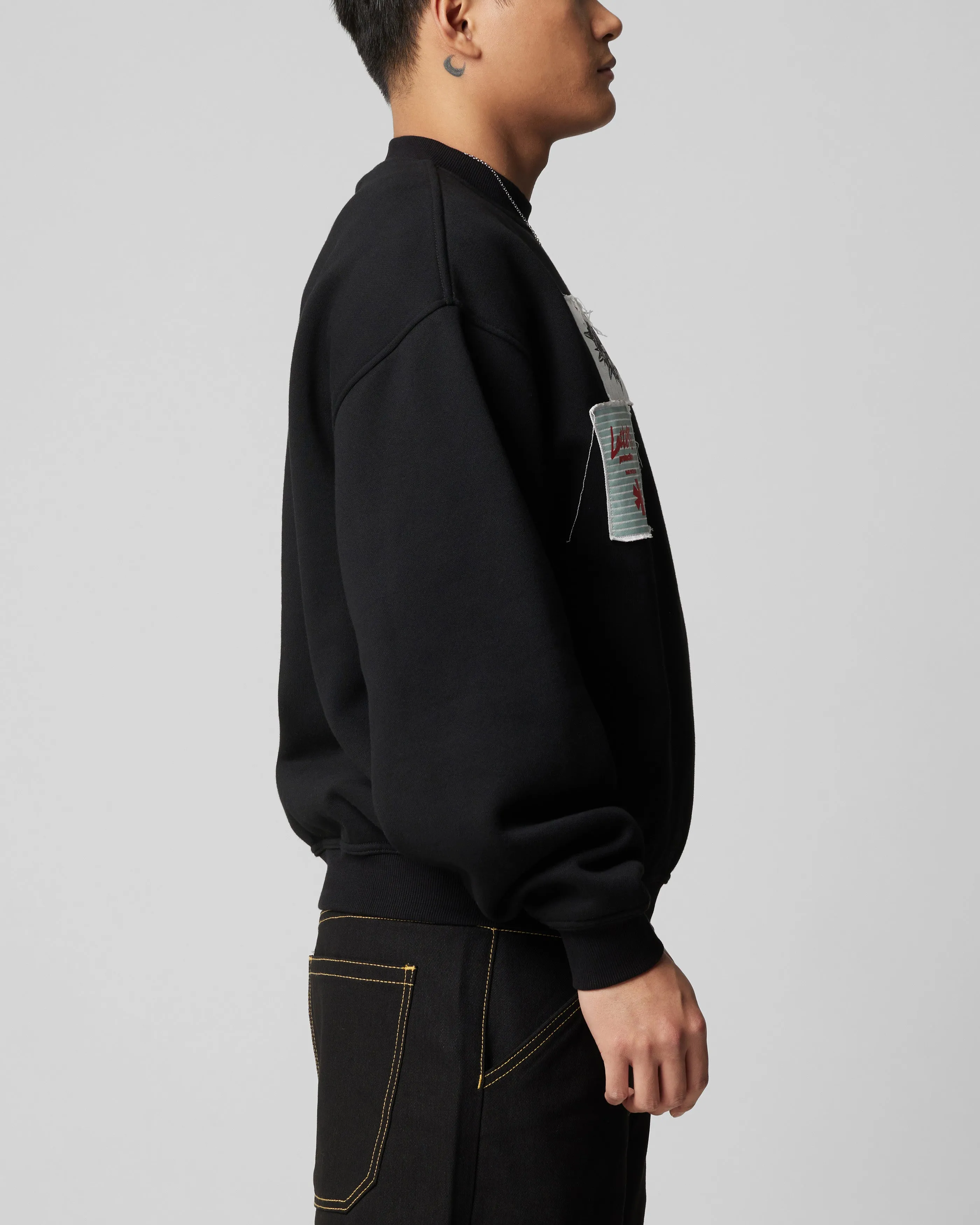 Loiter Riot Crewneck Black sold by Culture Kings product image thumbnail 4