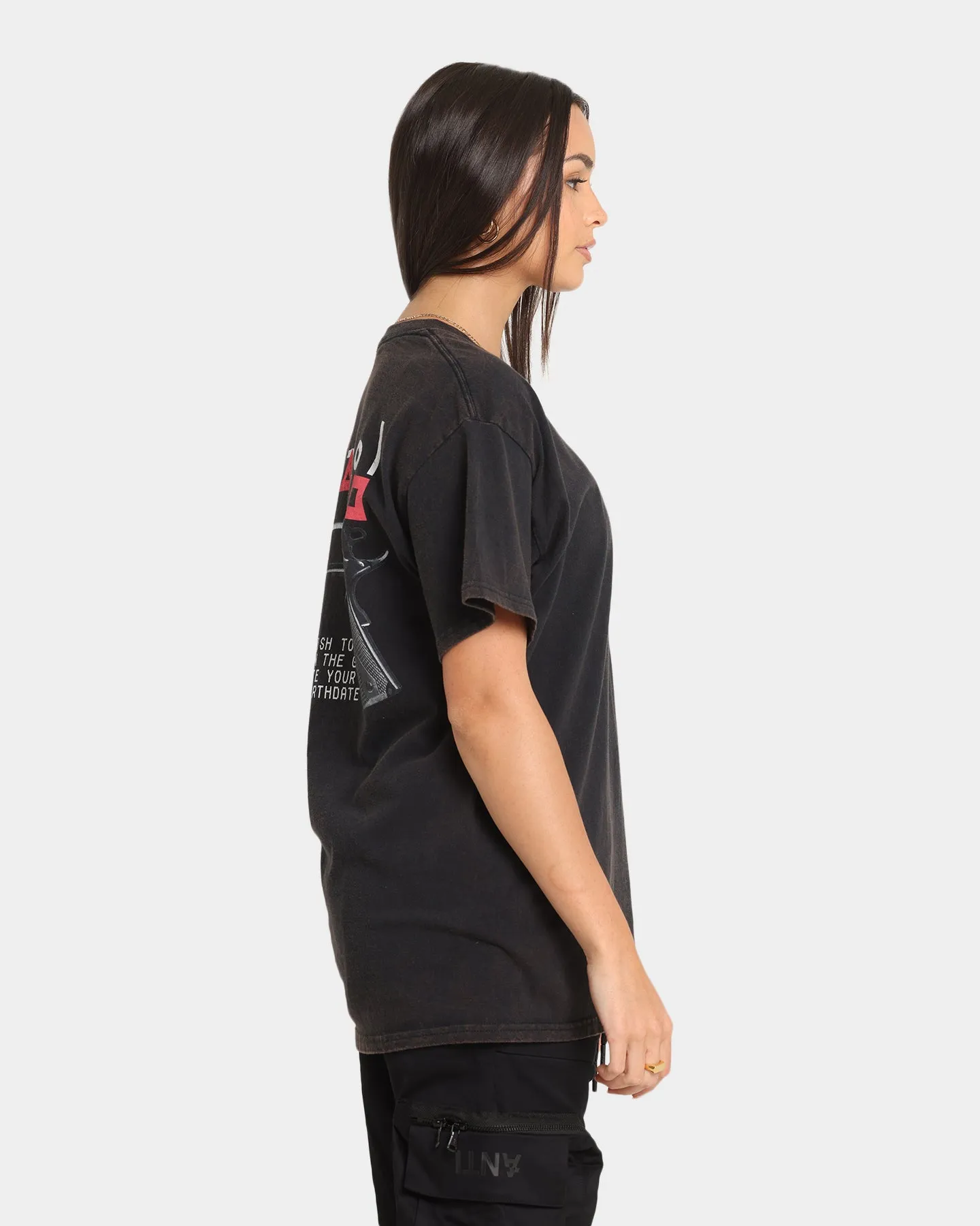 Goat Crew X Squid Game Gun Vintage T-Shirt Black Wash sold by Culture Kings product image thumbnail 5