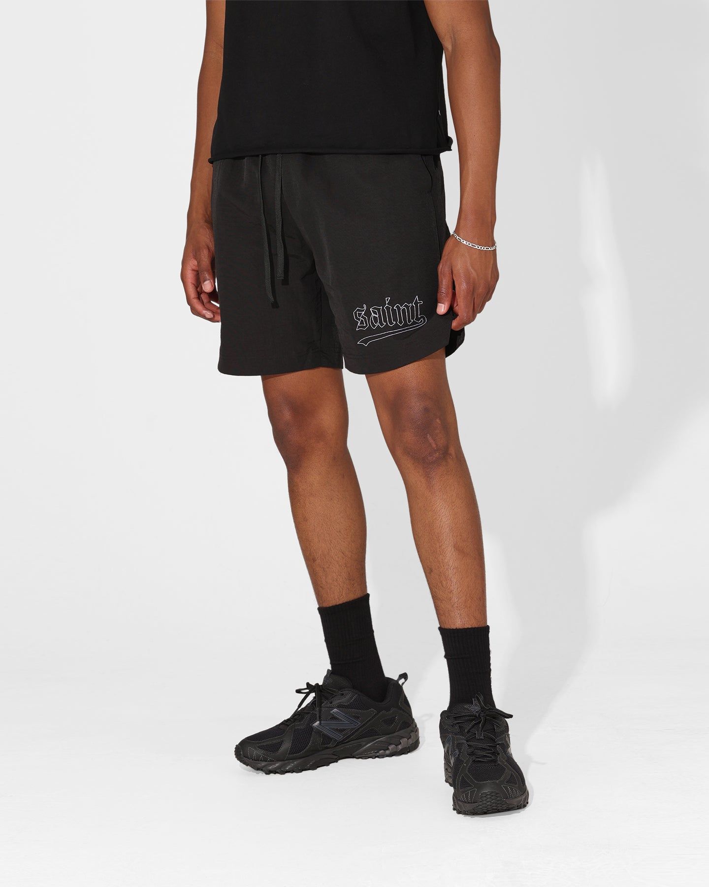 Saint Morta Westside Custom Beach Shorts Black sold by Culture Kings