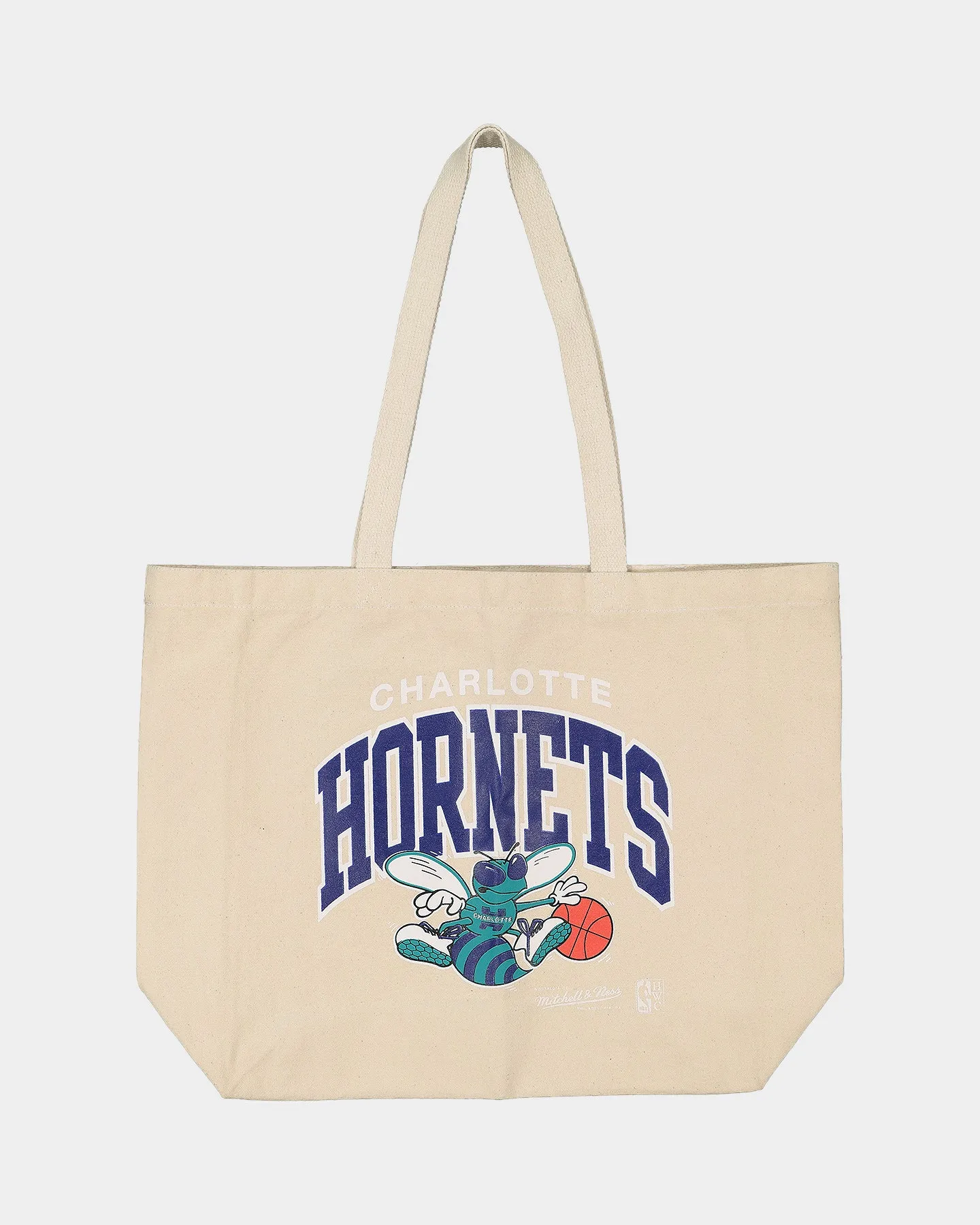 Mitchell & Ness Charlotte Hornets Keyline Tote Bag Cream sold by Culture Kings