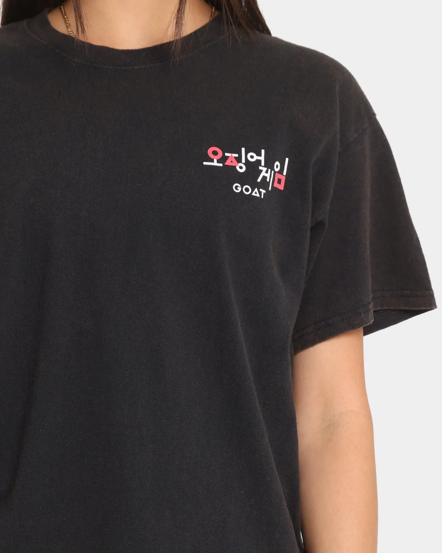 Goat Crew X Squid Game Gun Vintage T-Shirt Black Wash sold by Culture Kings product image thumbnail 3