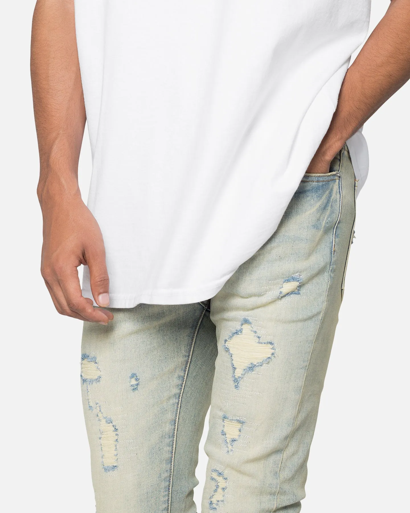 MNML X565 Skinny Denim Jeans Vintage Blue sold by Culture Kings product image thumbnail 5