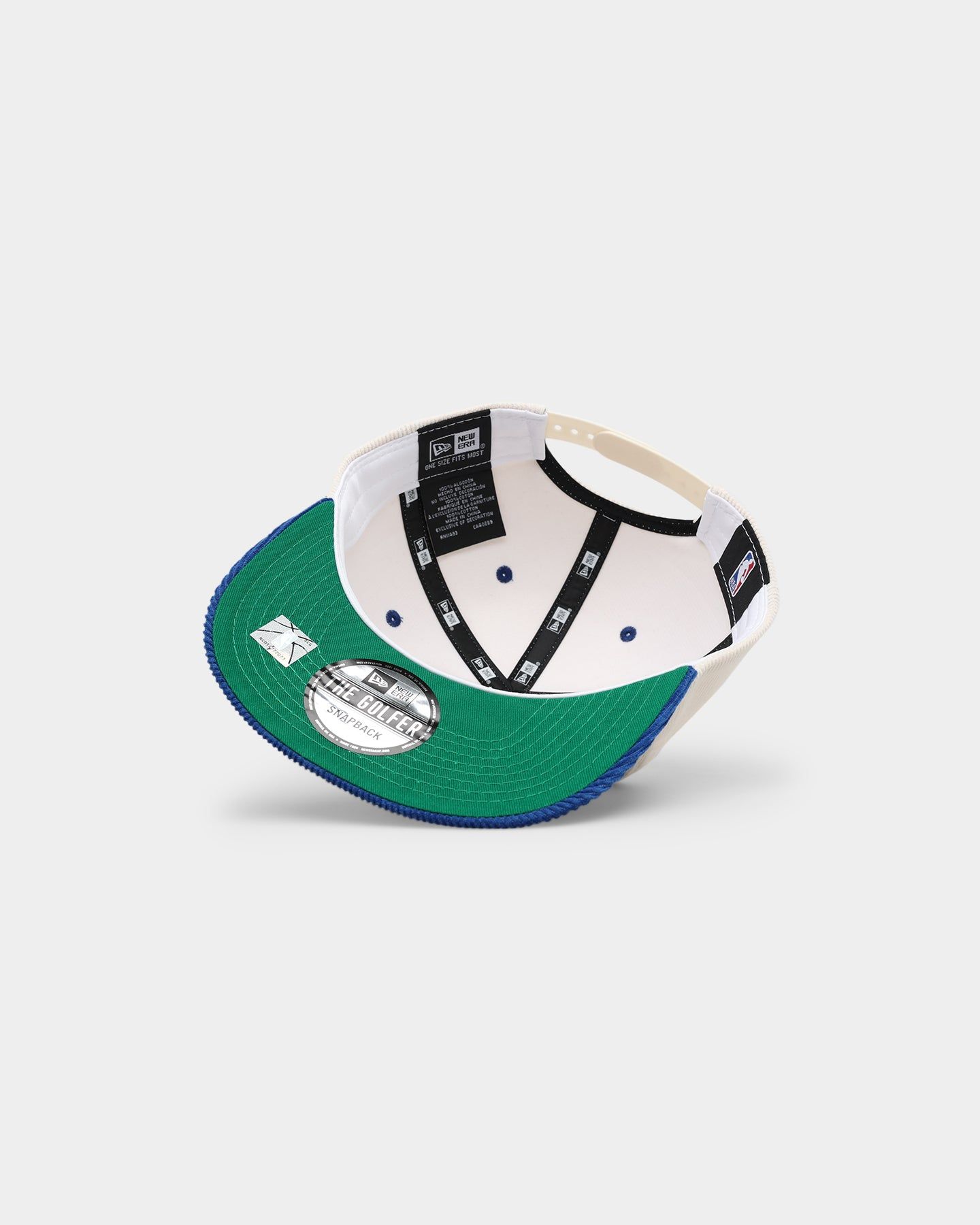 New Era Golden State Warriors 'Chrome Corduroy Throwback Script' Golfer Snapback Chrome White sold by Culture Kings product image thumbnail 6