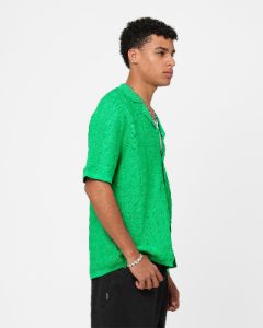 XXIII Lorenzo Knit Button Up Shirt Green sold by Culture Kings