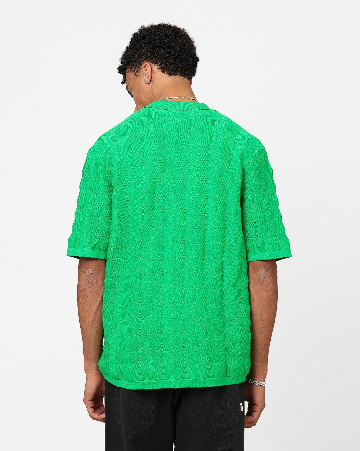 XXIII Lorenzo Knit Button Up Shirt Green sold by Culture Kings product image thumbnail 4
