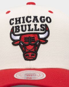Mitchell & Ness Chicago Bulls Go Team Go OG Snapback Vintage Cream sold by Culture Kings
