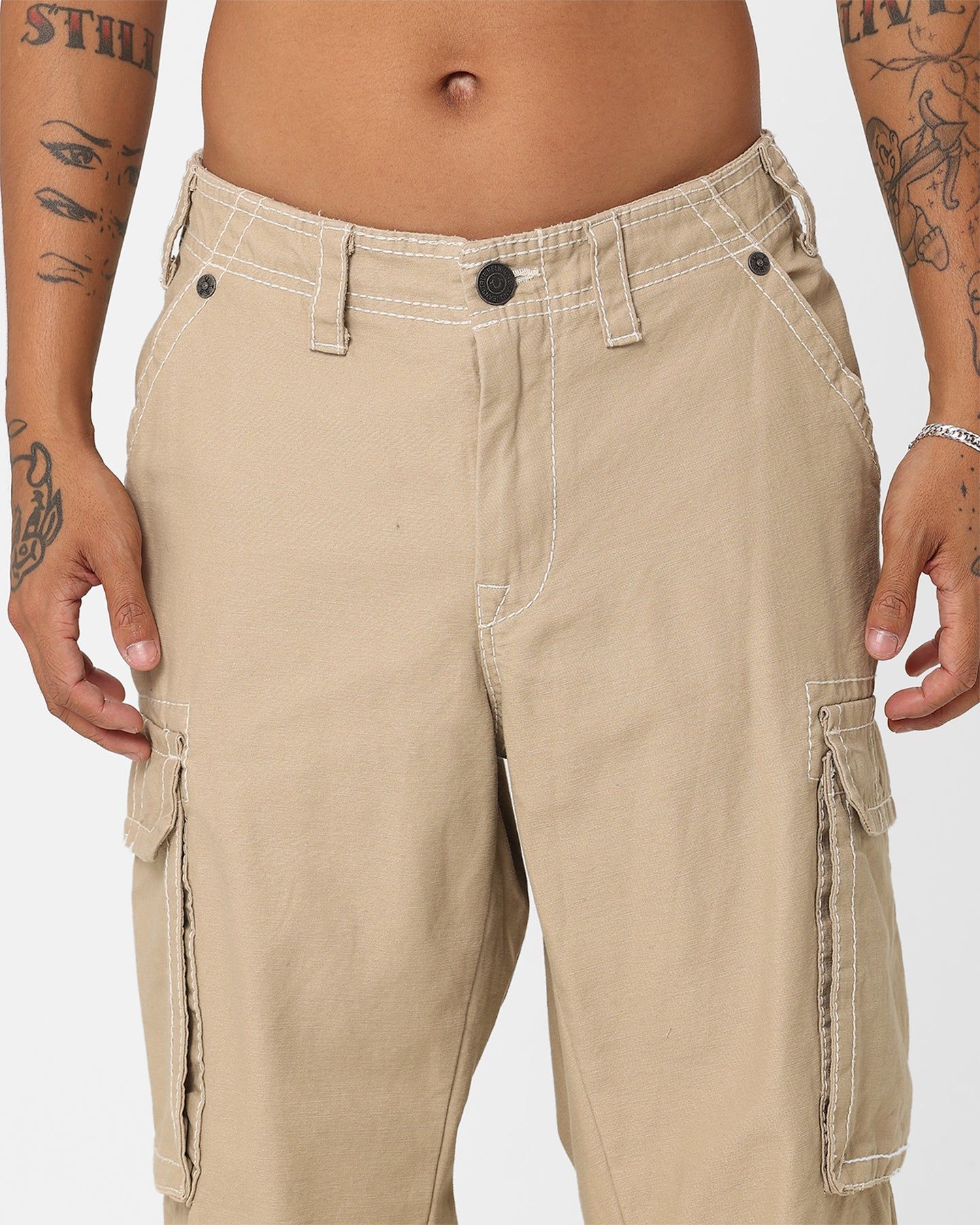 True Religion Big T Classic Cargo Pants Travertine sold by Culture Kings product image thumbnail 7