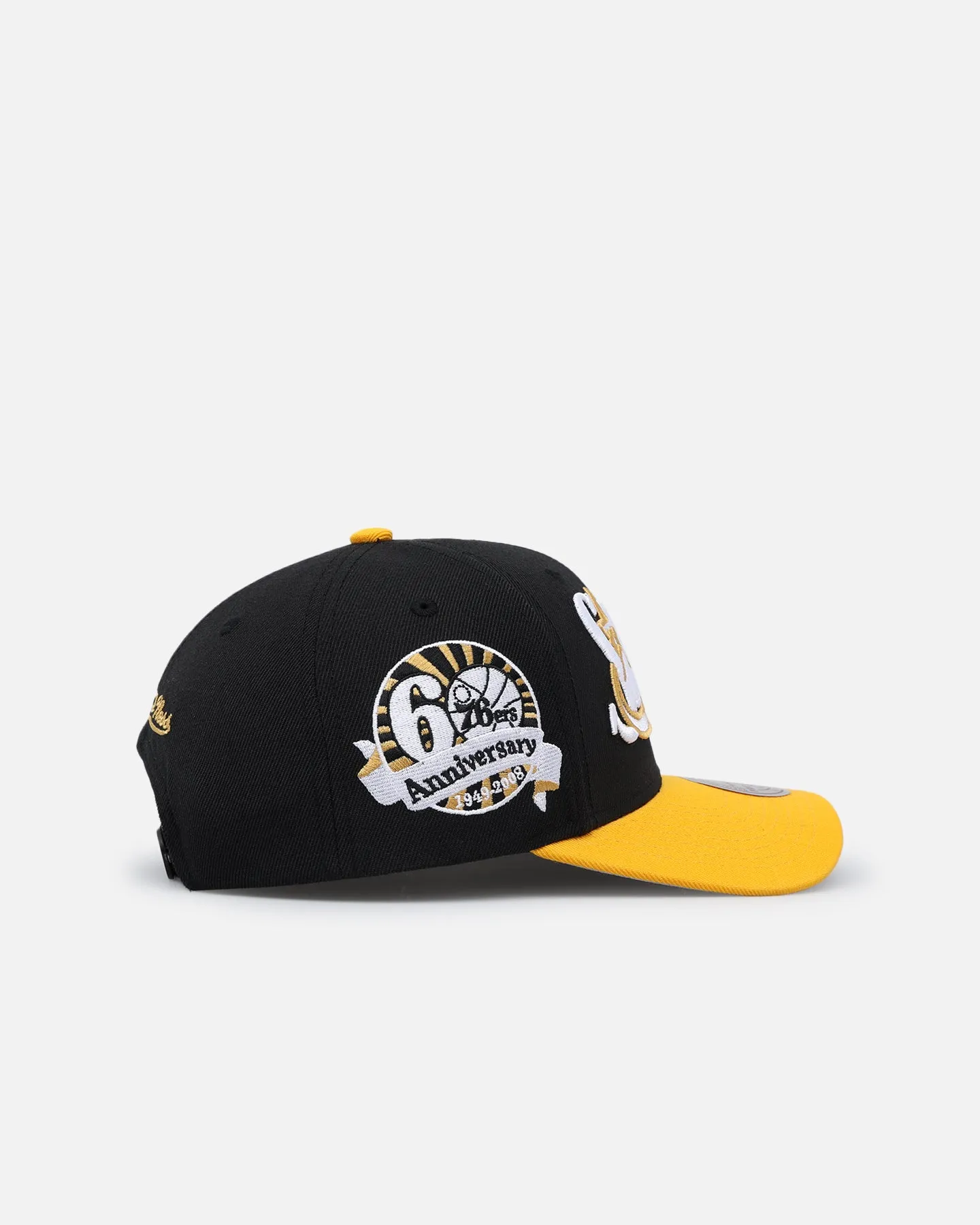 Mitchell & Ness Philadelphia 76ers "Enter The Dragon" Pro Crown Snapback Black/Ochre sold by Culture Kings product image thumbnail 3