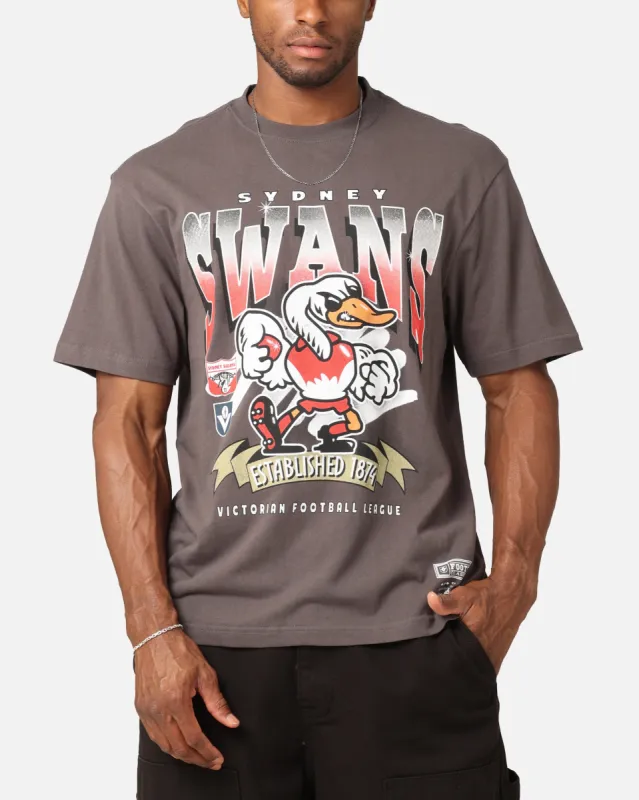 Mitchell & Ness Sydney Swans Character T-Shirt Charcoal sold by Culture Kings