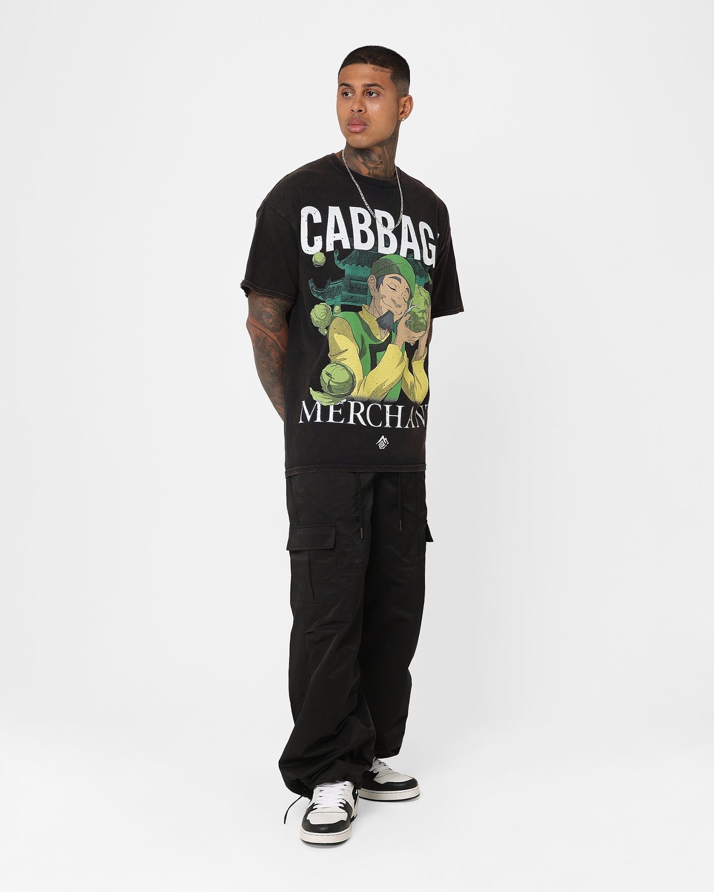 Goat Crew X Cabbage Merchant T-Shirt Black Wash sold by Culture Kings product image thumbnail 3