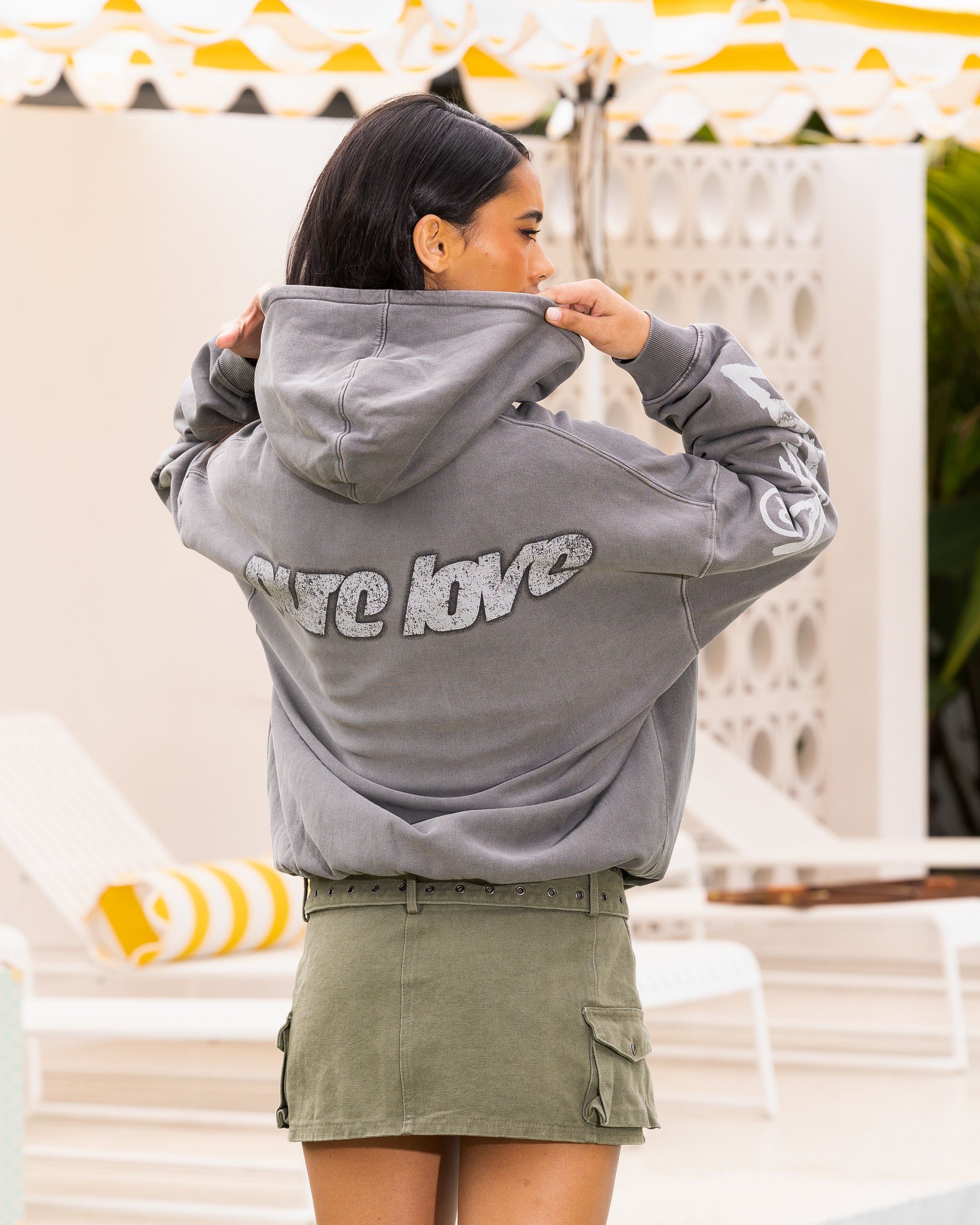 Loiter Pure Love Vintage Hoodie Charcoal sold by Culture Kings product image thumbnail 2