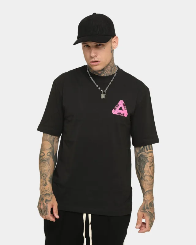 Palace Tri-To-Help T-Shirt Black/Pink sold by Culture Kings