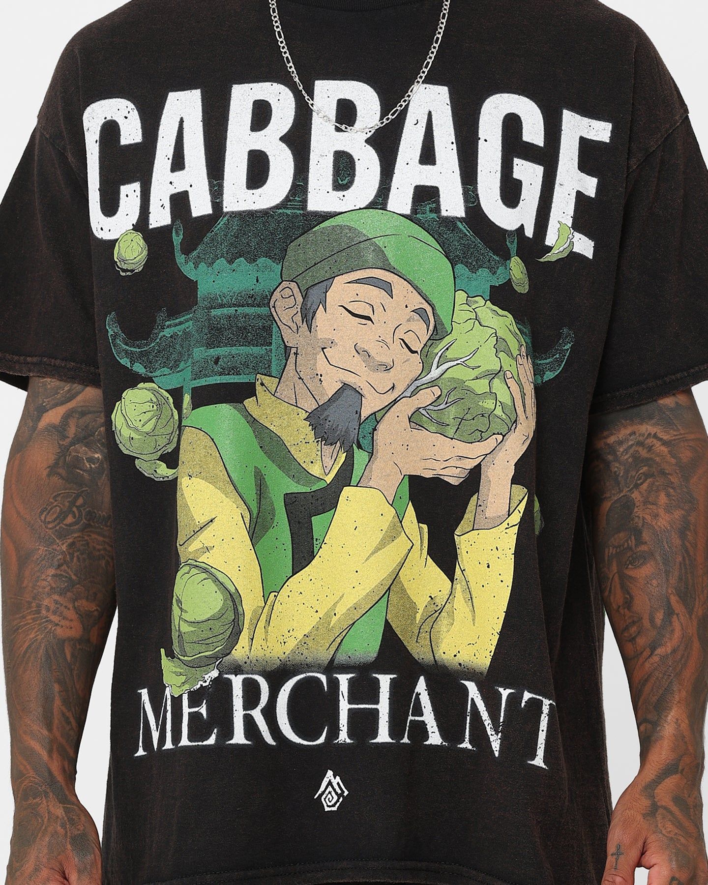 Goat Crew X Cabbage Merchant T-Shirt Black Wash sold by Culture Kings product image thumbnail 4