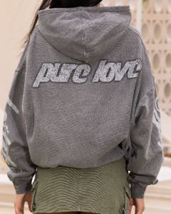 Loiter Pure Love Vintage Hoodie Charcoal sold by Culture Kings