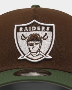 New Era Oakland Raiders 'Beef & Broccoli' 9FORTY A-Frame Snapback Dark Brown sold by Culture Kings