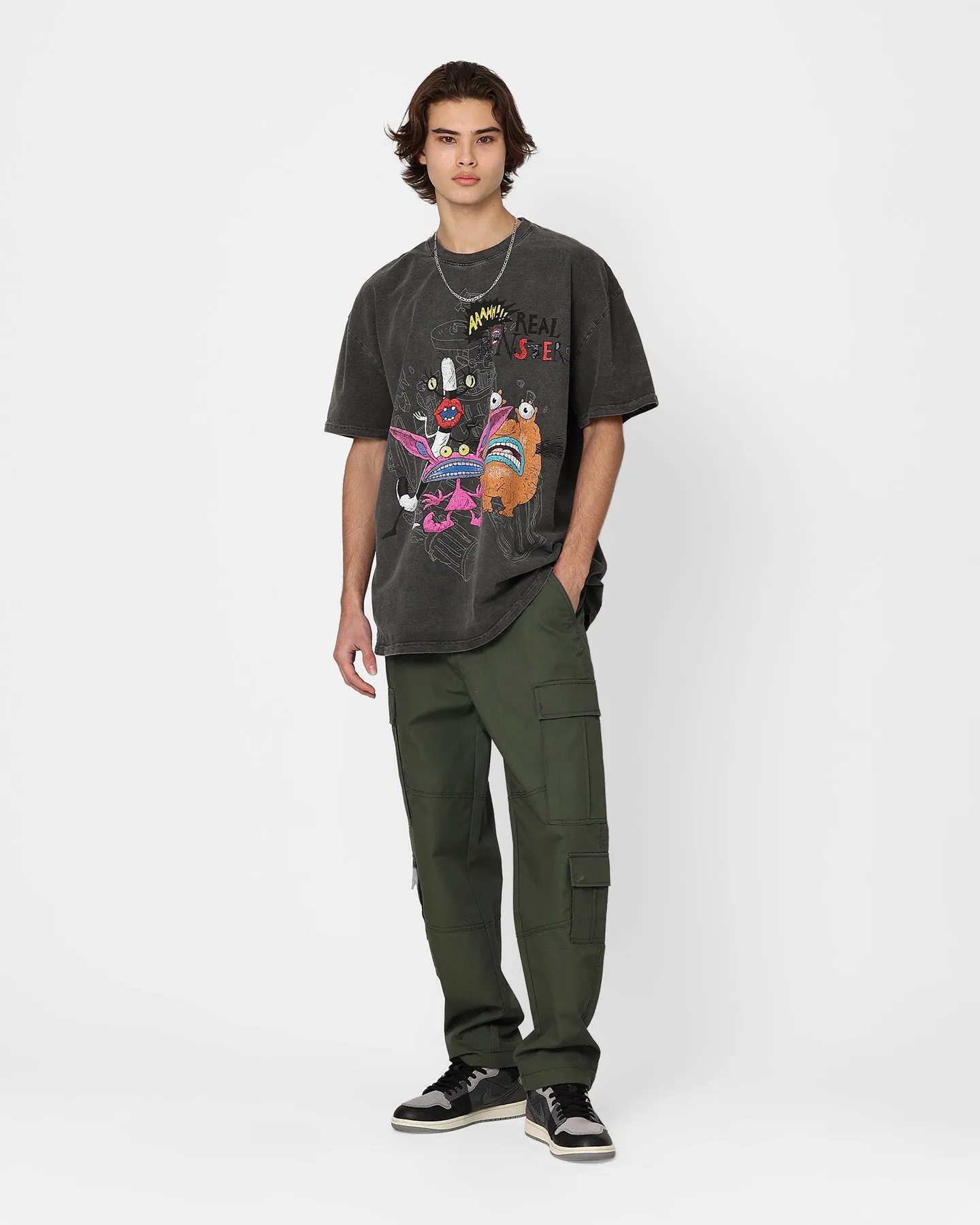 American Thrift x Aaahh!!! Real Monsters Monsters Heavyweight Vintage T-Shirt Black sold by Culture Kings product image thumbnail 3