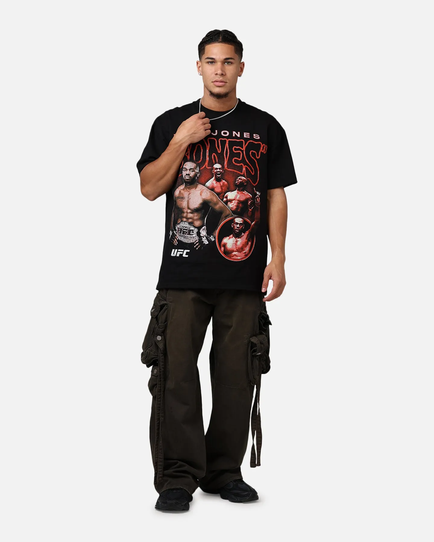 UFC by Culture Kings Jon Jones Heavy T-Shirt Black sold by Culture Kings product image thumbnail 3