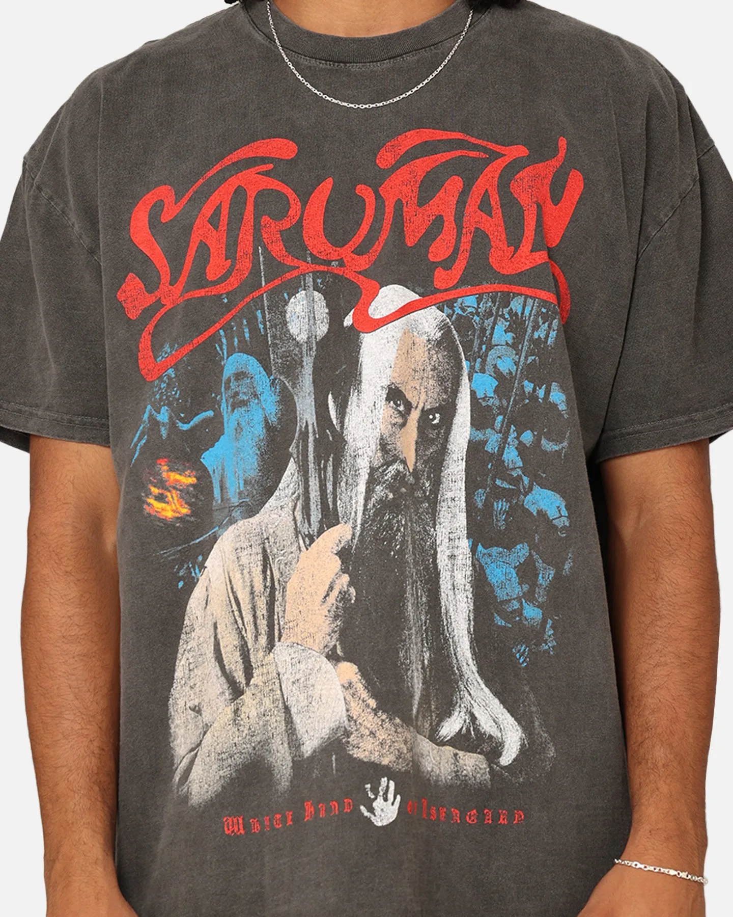 American Thrift X Lord Of The Rings Saruman Heavyweight T-Shirt Black Wash sold by Culture Kings product image thumbnail 4