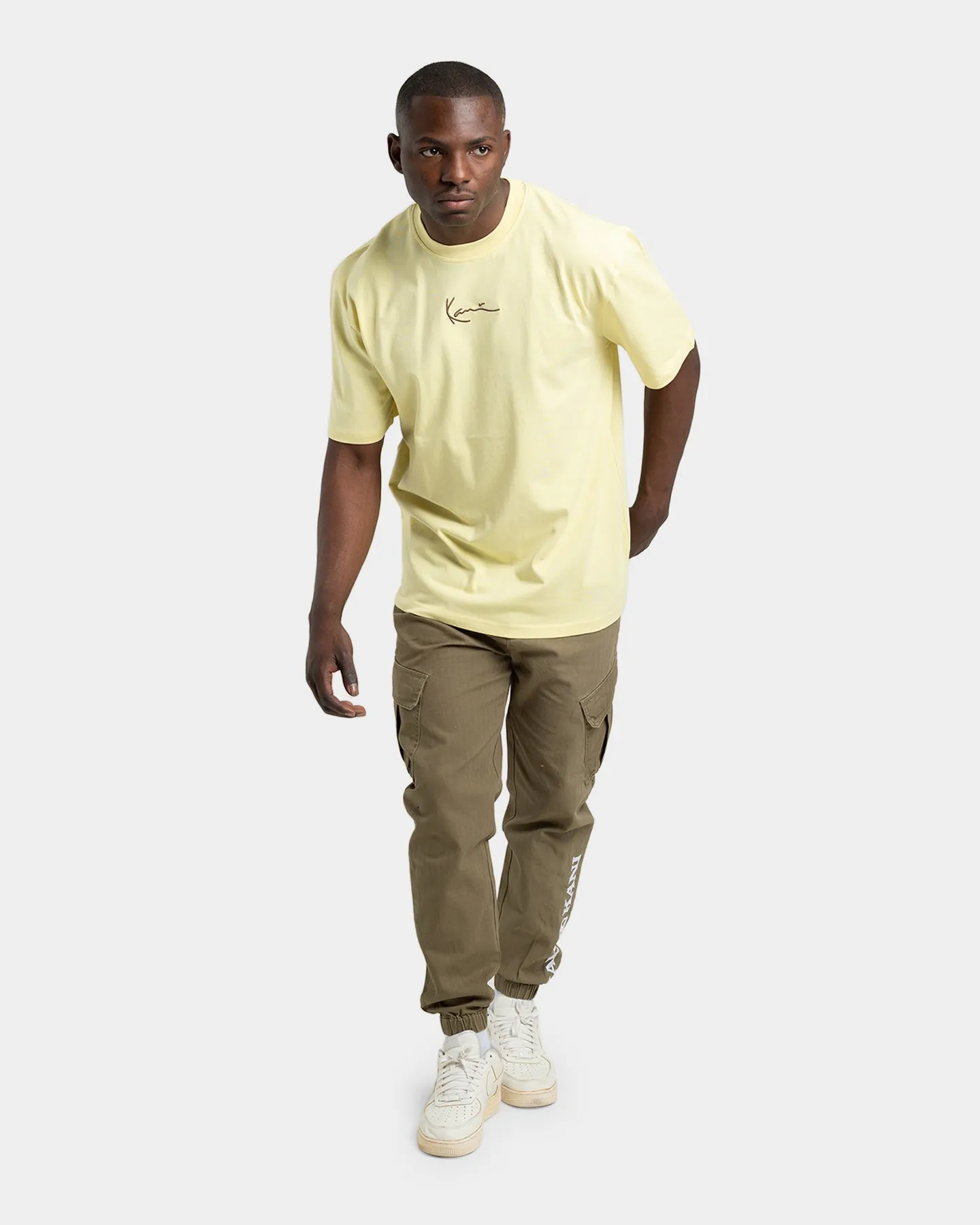 Karl Kani Men's Small Signature T-Shirt Light Yellow sold by Culture Kings product image thumbnail 2