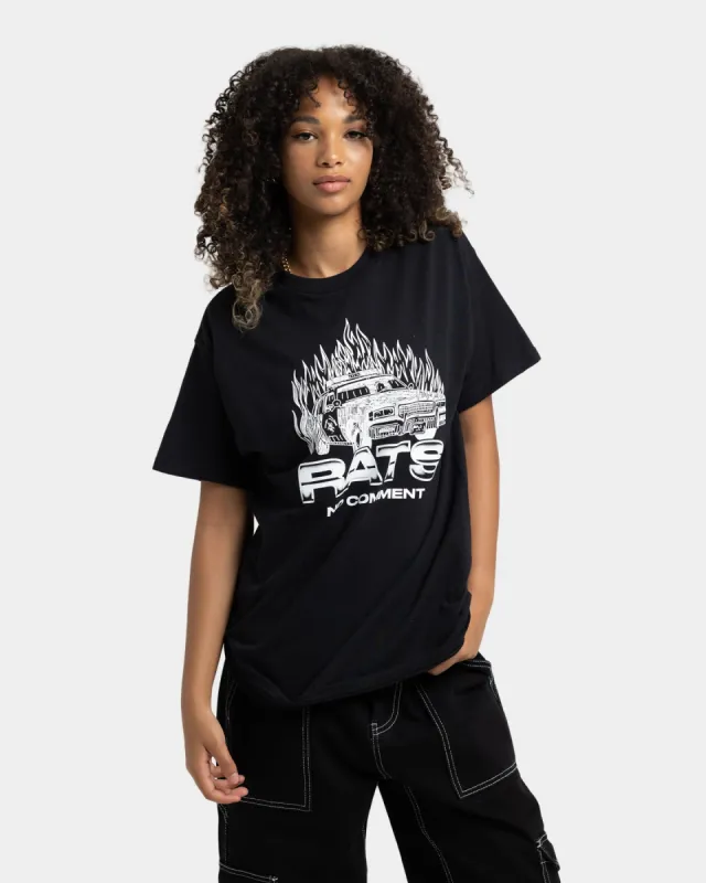Rats Get Fat No Comment T-Shirt Black sold by Culture Kings